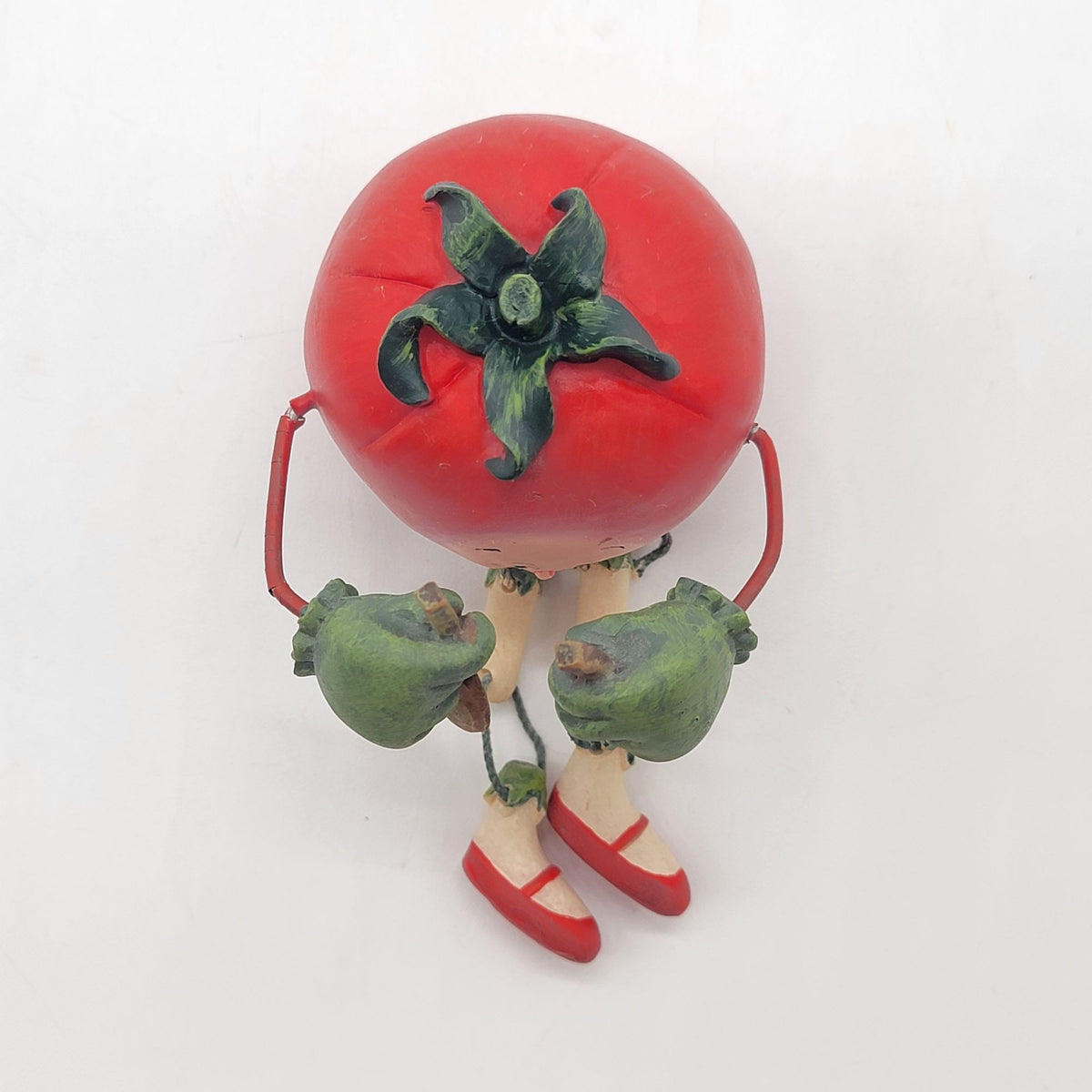 1980d Anthropomorphic Tomato Shelf Sitter