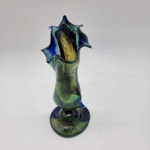 Vintage Splash Art Glass End of Day? Vase
