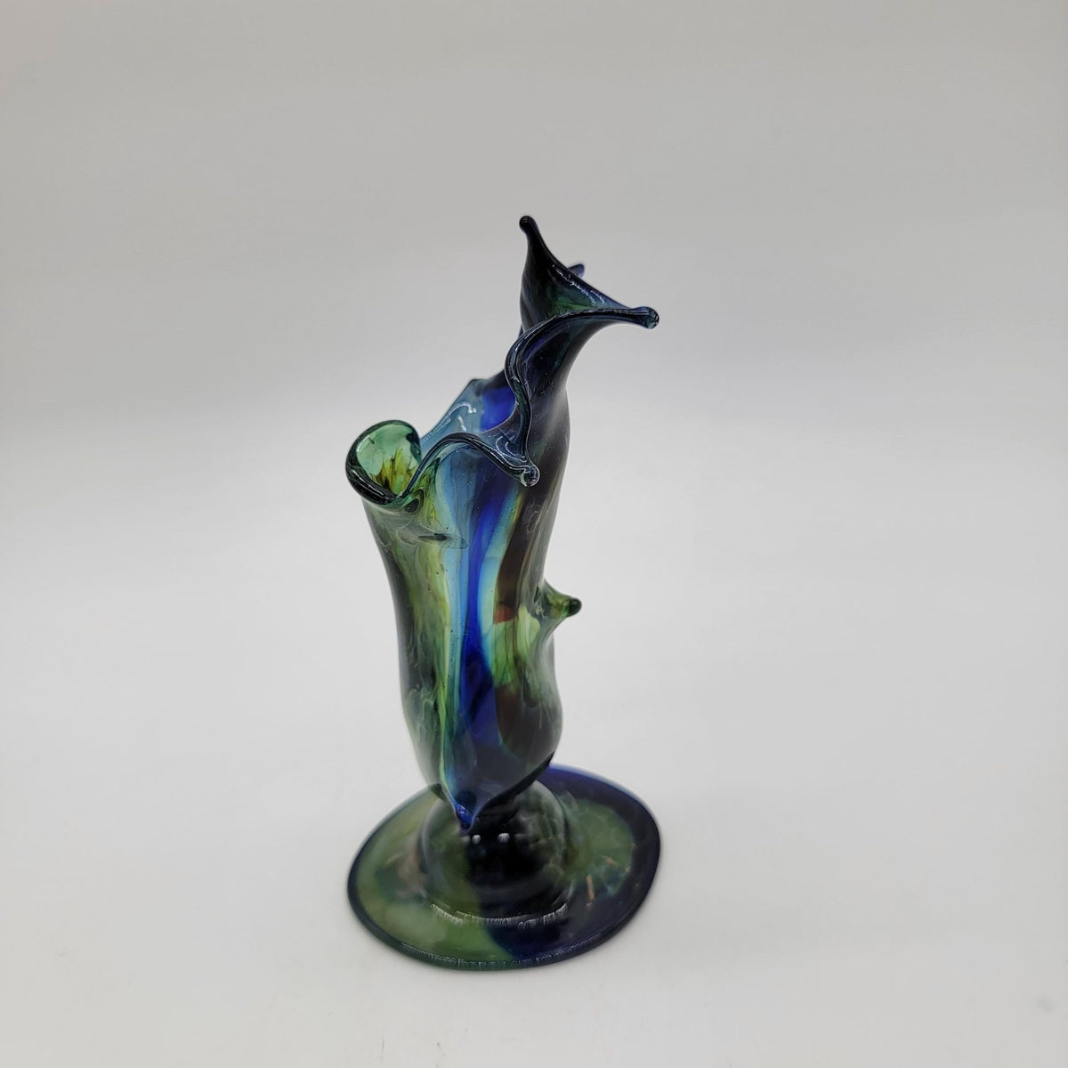 Vintage Splash Art Glass End of Day? Vase