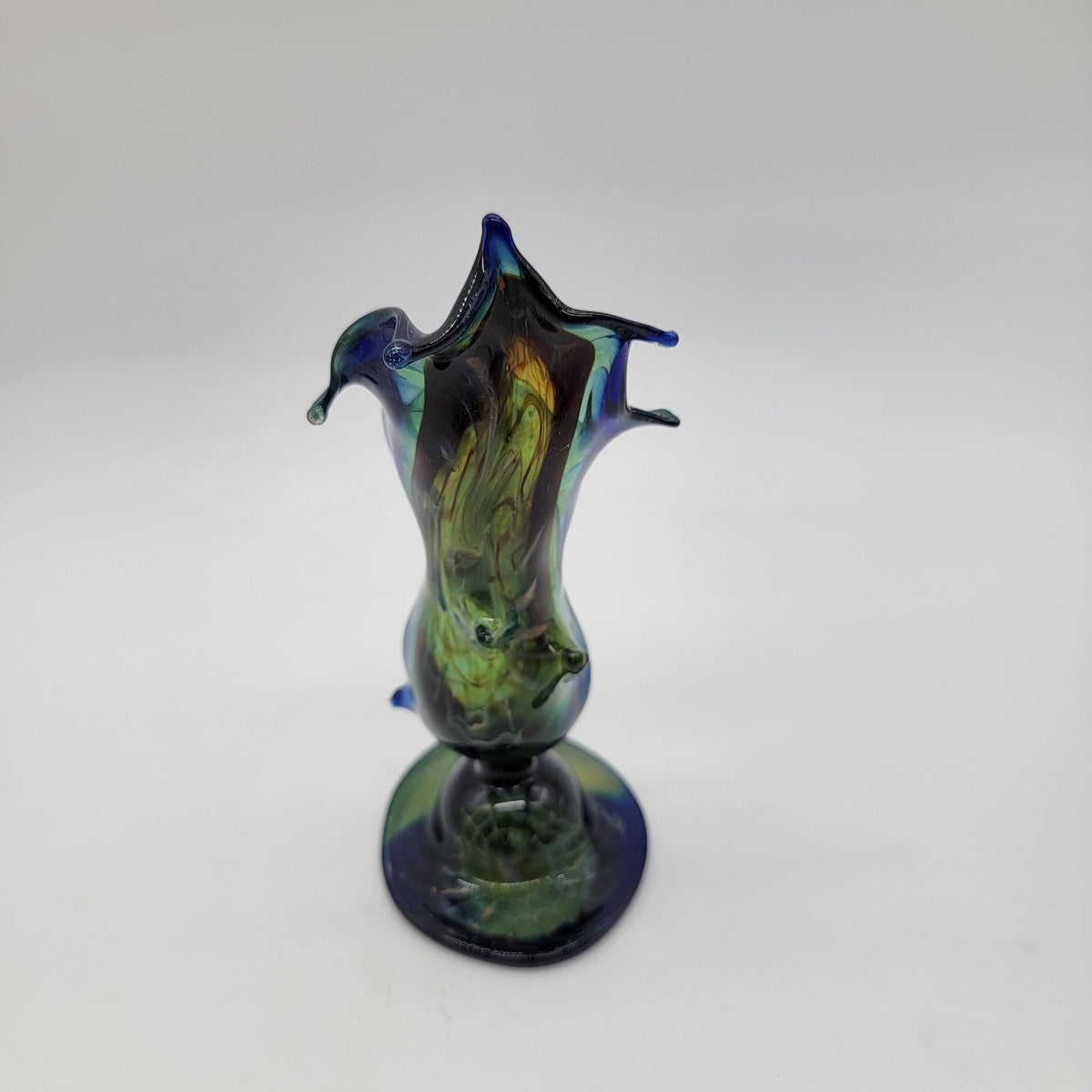 Vintage Splash Art Glass End of Day? Vase