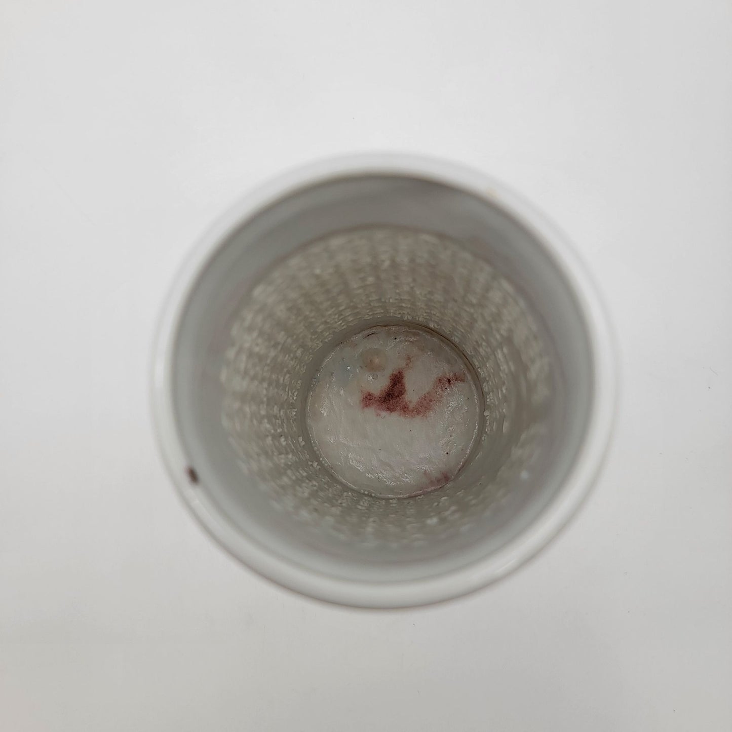 Vintage Reticulated Blanc De Chine Porcelain Vase