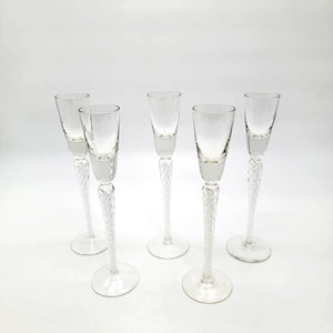 Stuart Crystal Iona Air Twist Cordial Glasses Set Of 5