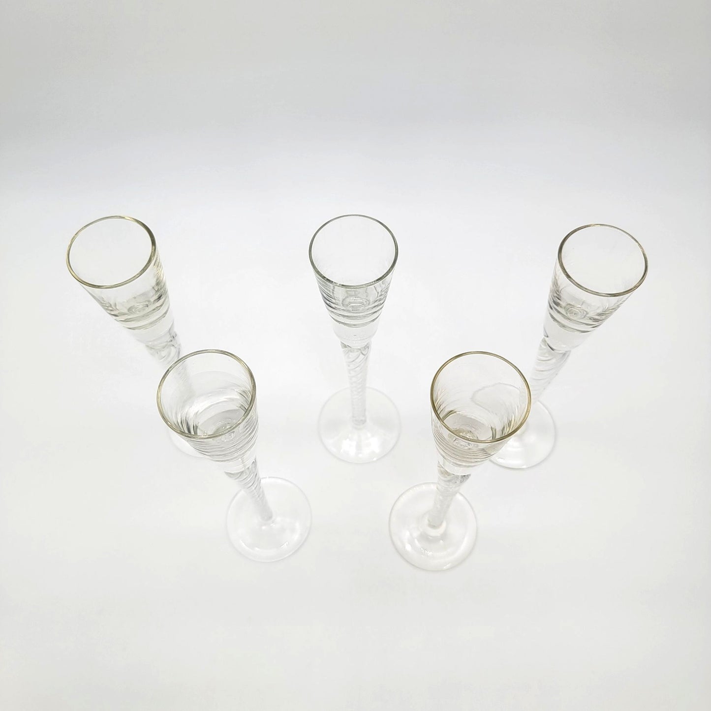 Stuart Crystal Iona Air Twist Cordial Glasses Set Of 5