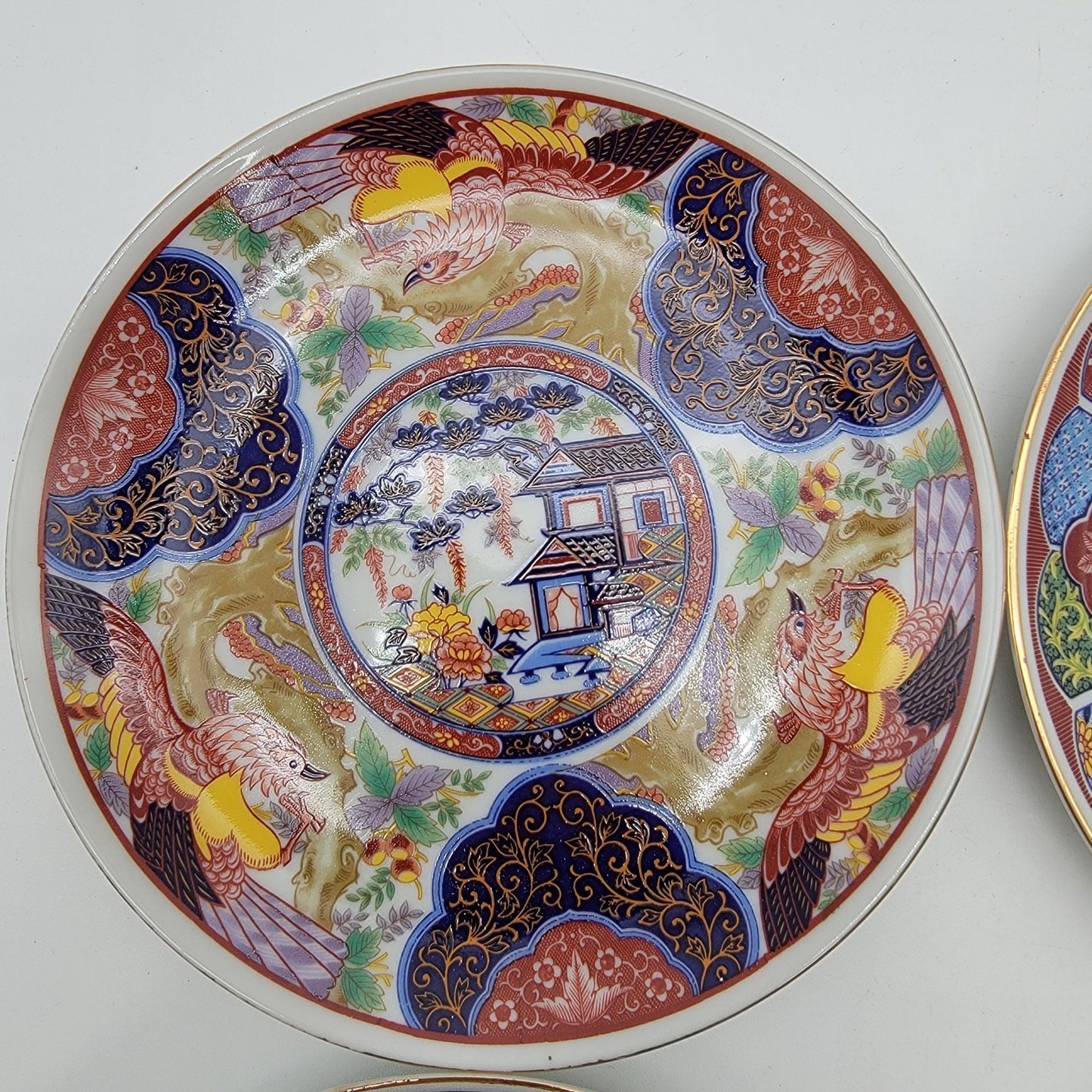 Set Of 4 Imari Ware Porcelain Plates 6.5"