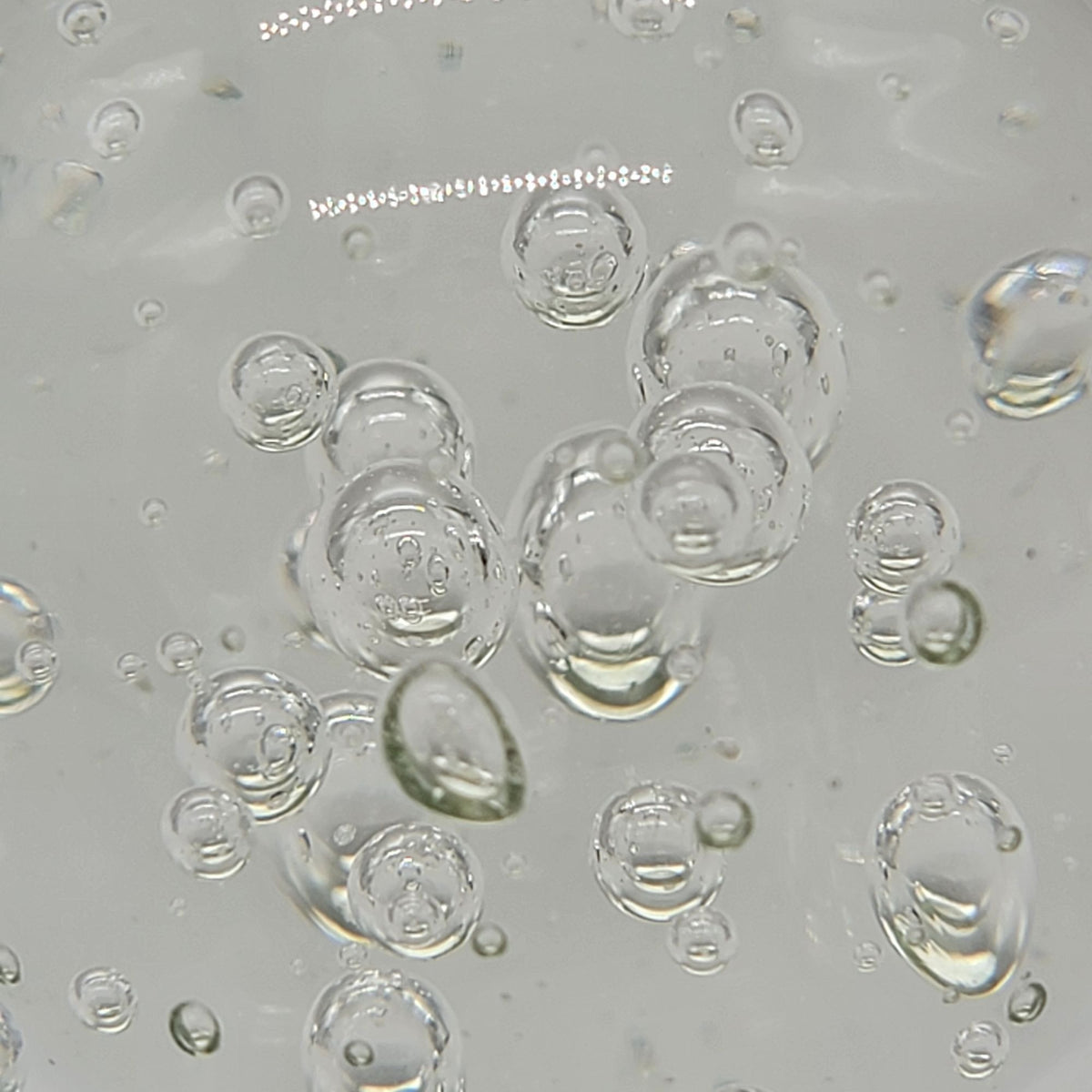 Vintage Large Controlled Bubbles Clear Art Glass Paperweight