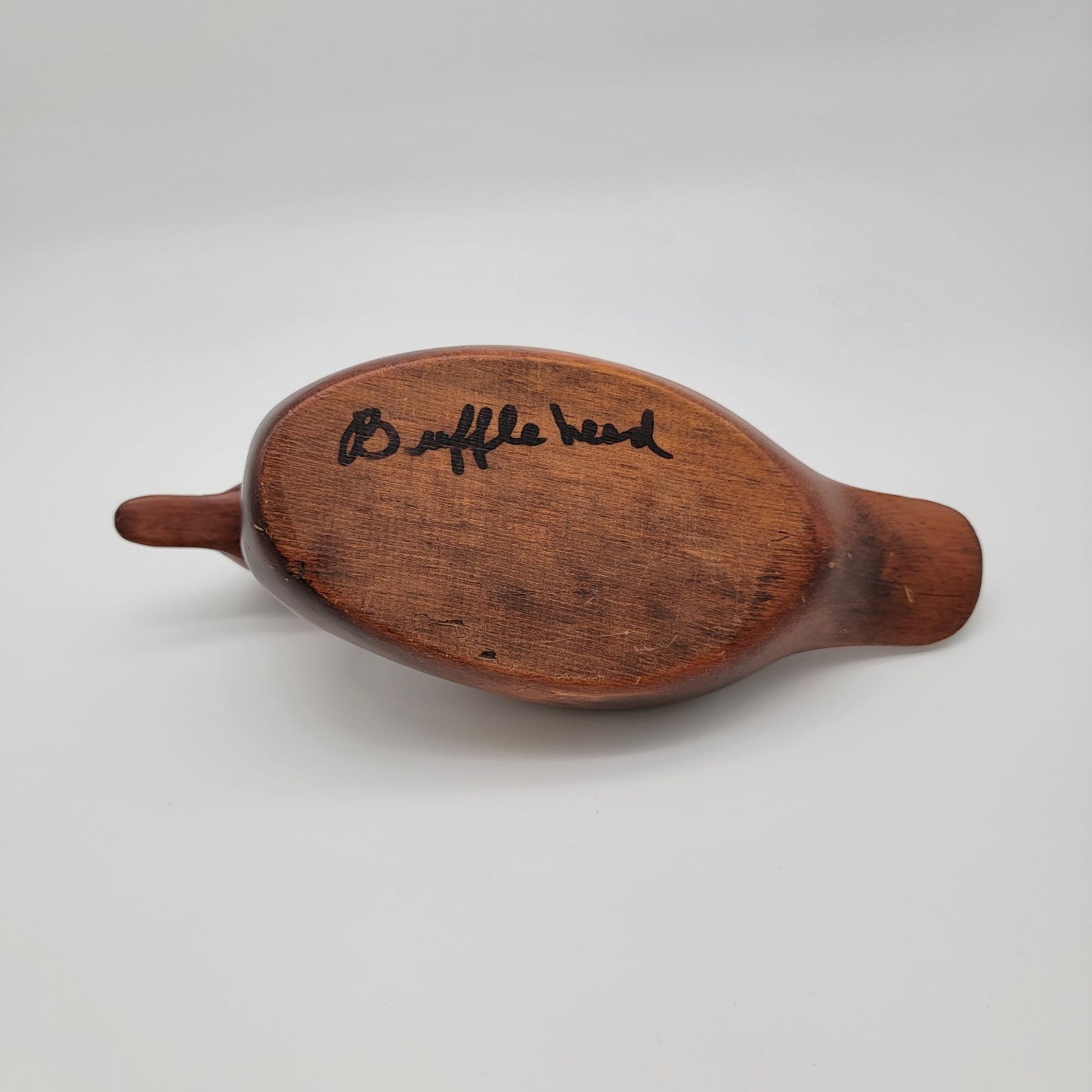 Vintage Handcrafted Bufflehead Duck Wood Decoy Sculpture