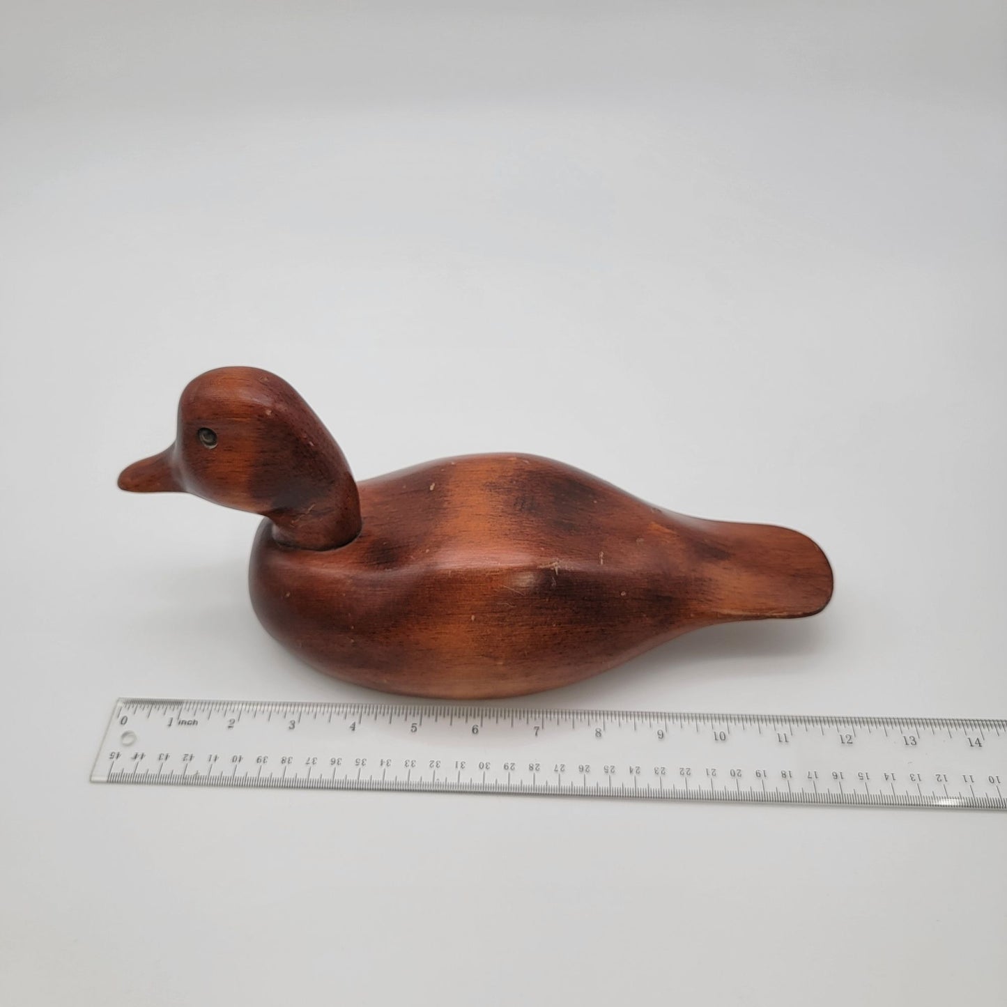 Vintage Handcrafted Bufflehead Duck Wood Decoy Sculpture
