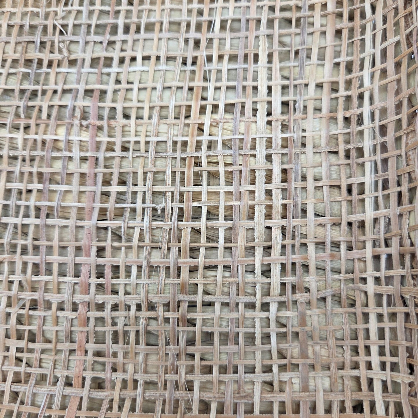 Vintage Wicker & Rattan Woven Square Basket