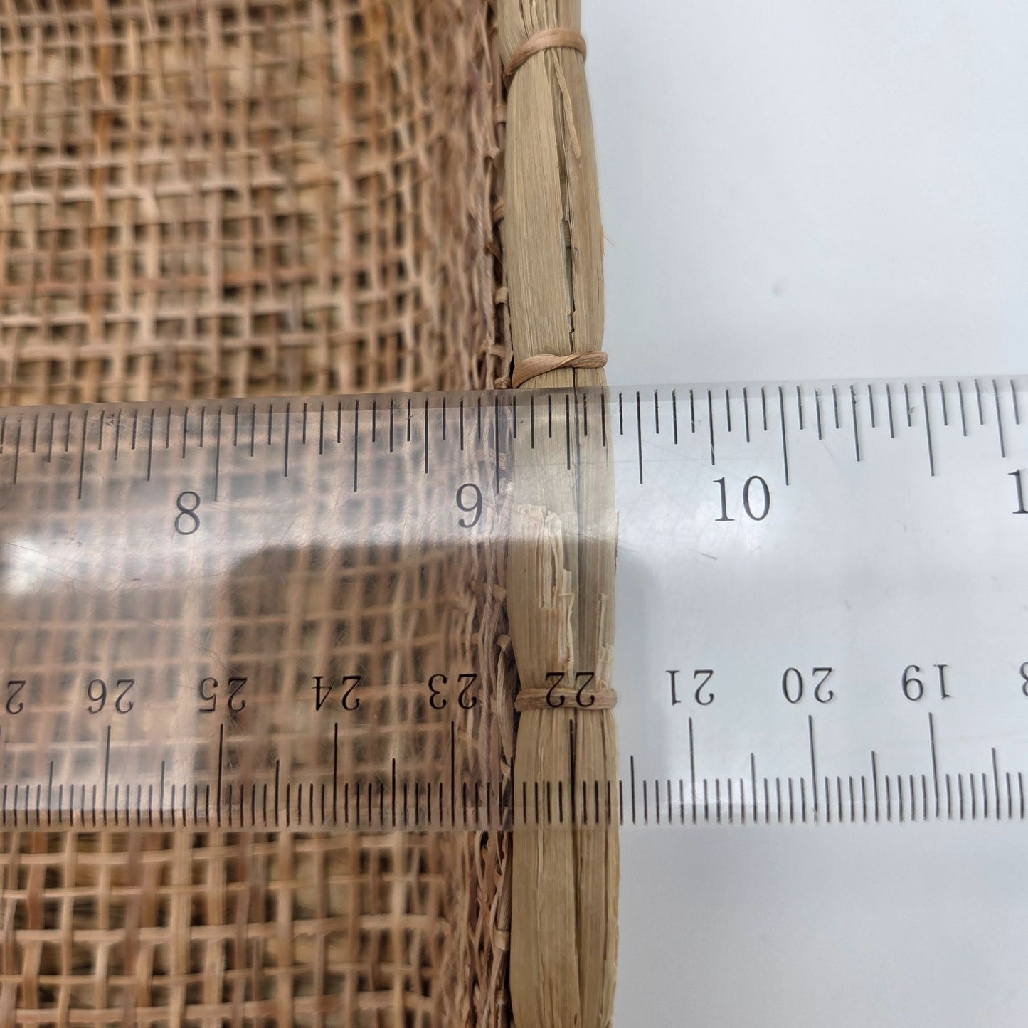 Vintage Wicker & Rattan Woven Square Basket