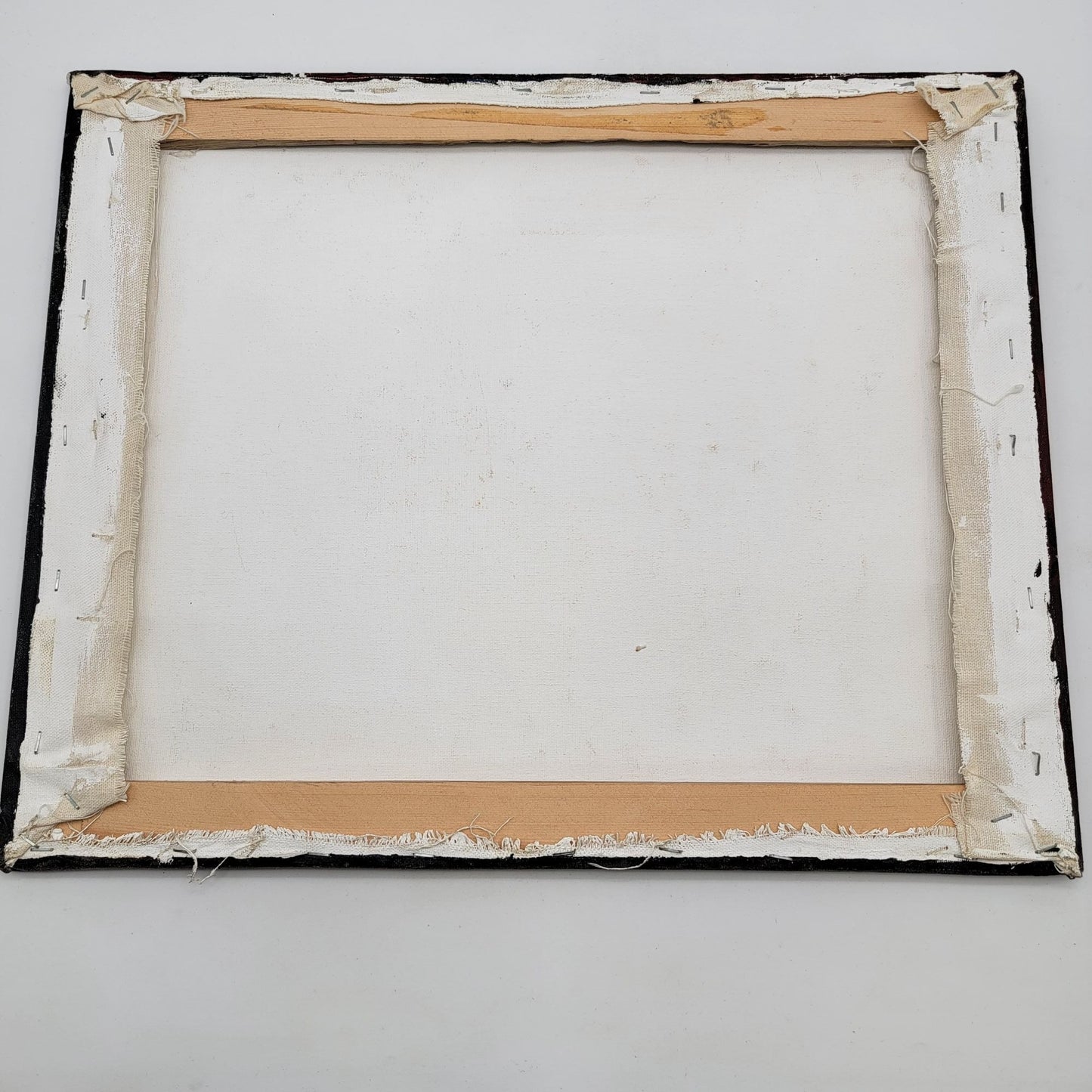 Abstract Impasto Original Painting On Canvas By June Lowe Vibrant Red Green Yellow