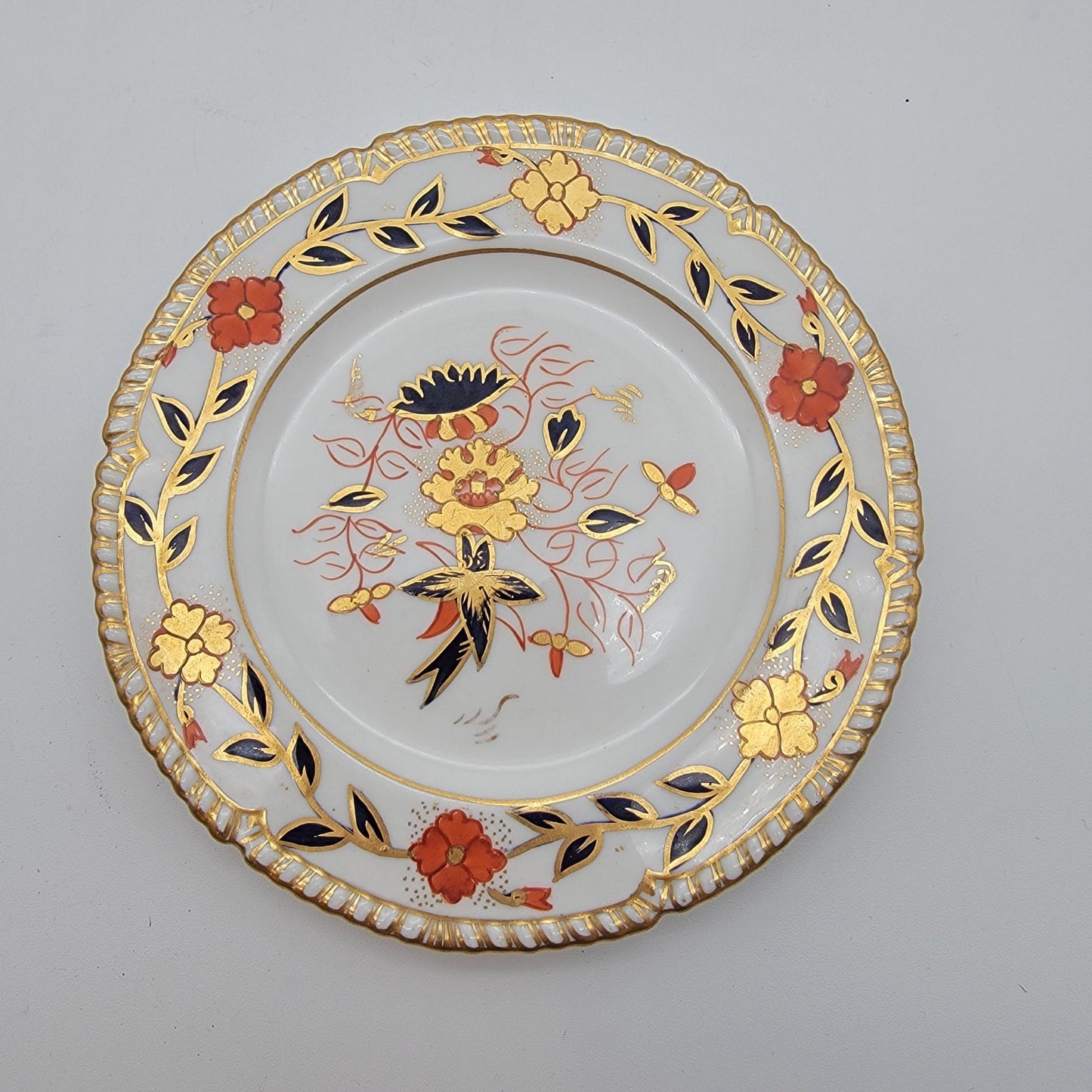 Pair of Royal Crown Derby Asian Rose Bone China Small Plates #8687