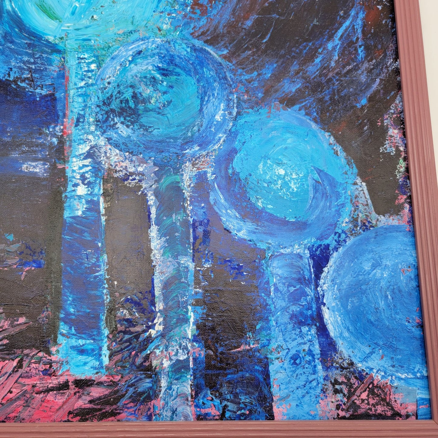 Original Mid Century Style Abstract Painting By June Lowe