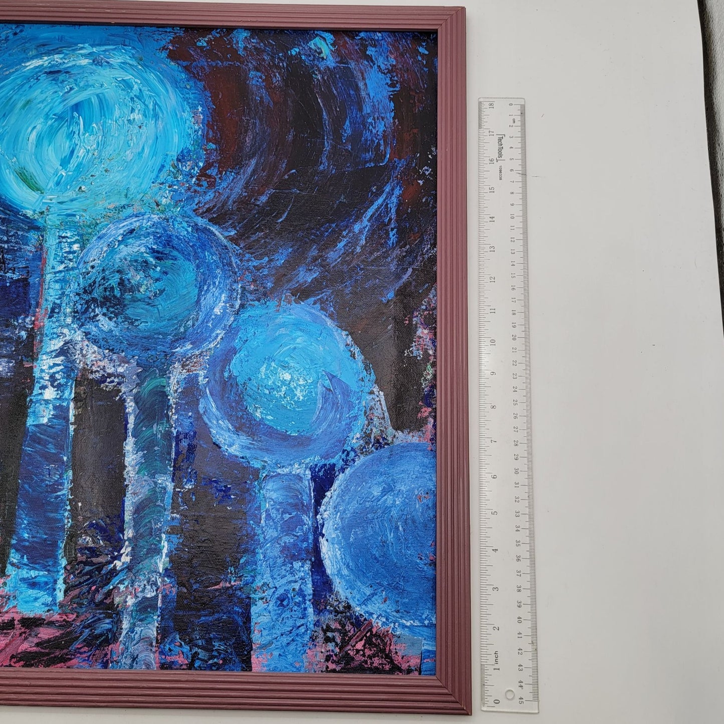 Original Mid Century Style Abstract Painting By June Lowe