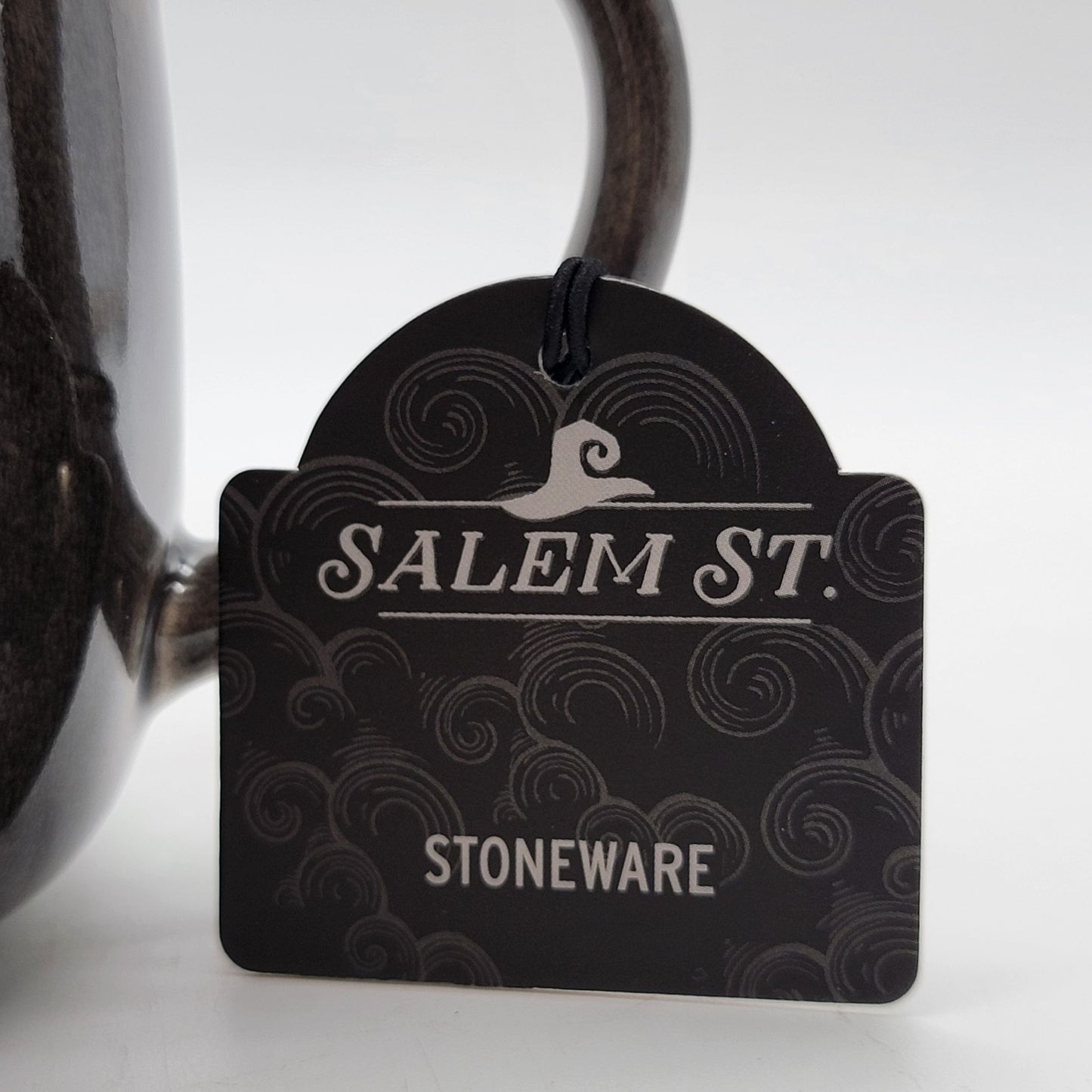 Salem St. Embossed Crow Raven Stoneware Mug