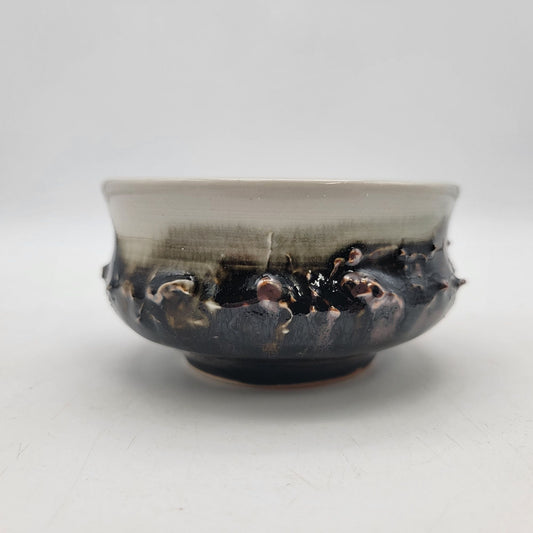 Lava Pottery Bowl Signed W Mesa