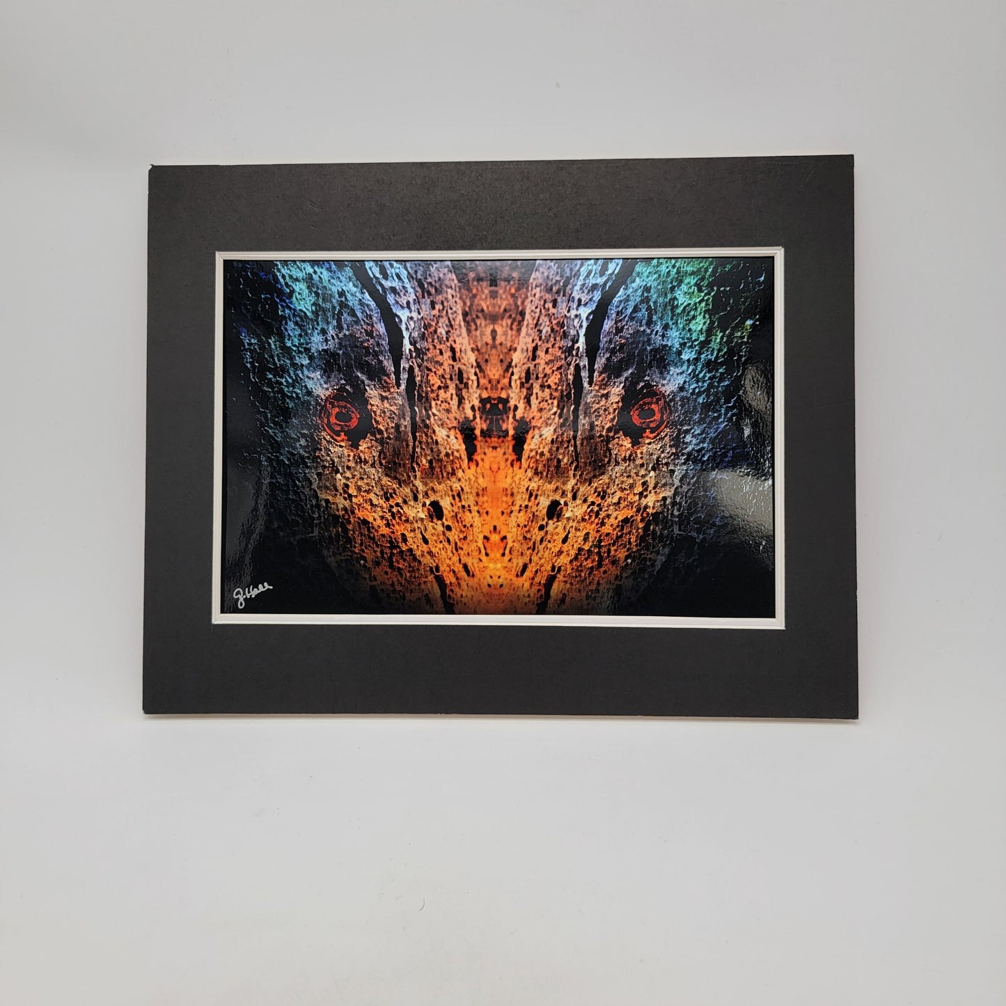 "Ancient Prey" By Gina Geldbach-Hall 2018 Firegal Designs 8x12" Print On Metal Paper