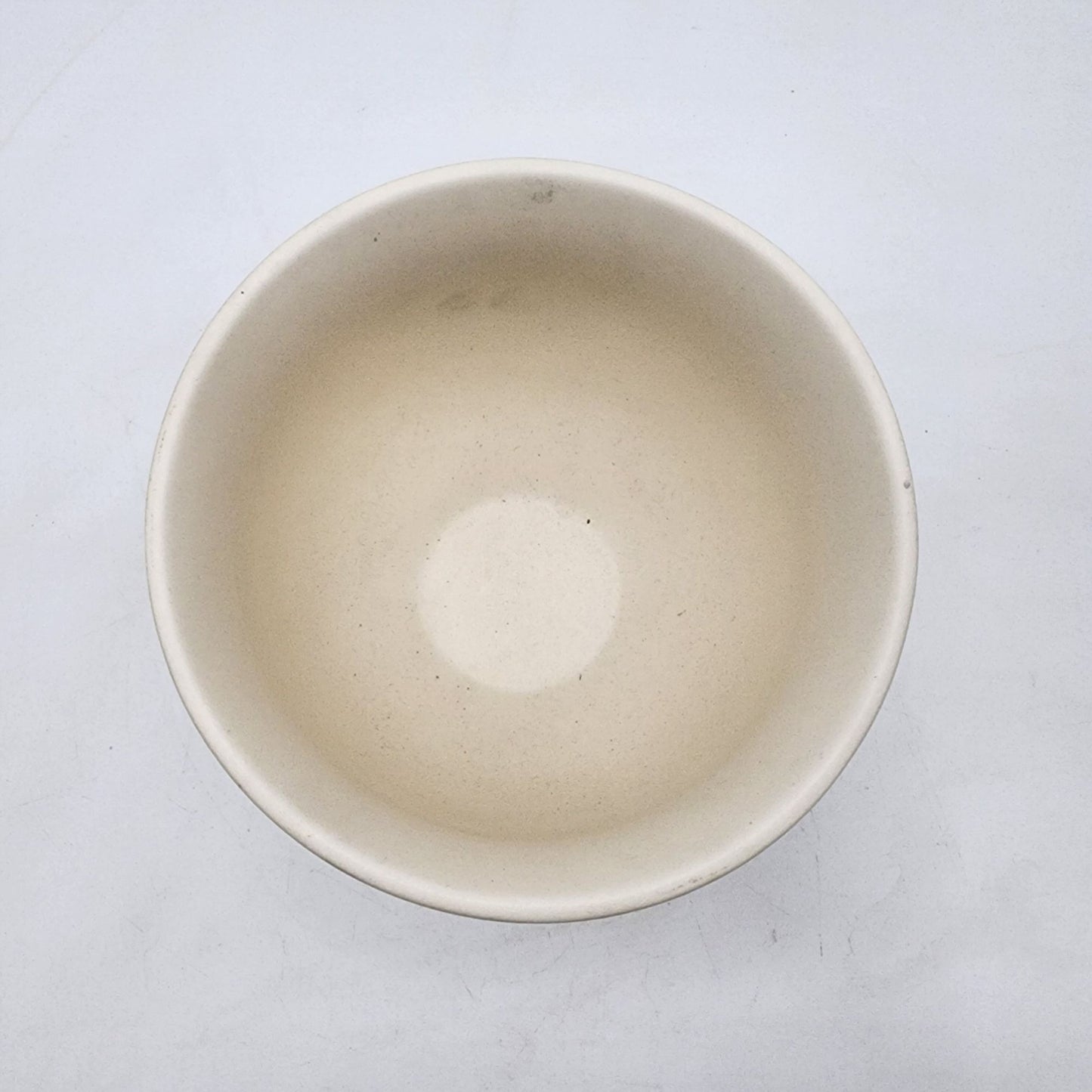 Vintage White Embossed Floral Footed Planter Vase