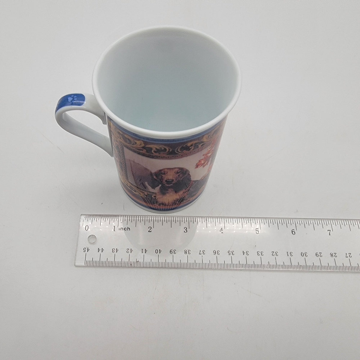 Set Of 5 Vintage Darling Dachshunds Porcelain Collector Mugs by Danbury Mint
