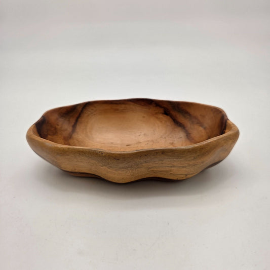 Natural Hand-Carved Narra Wood Bowl