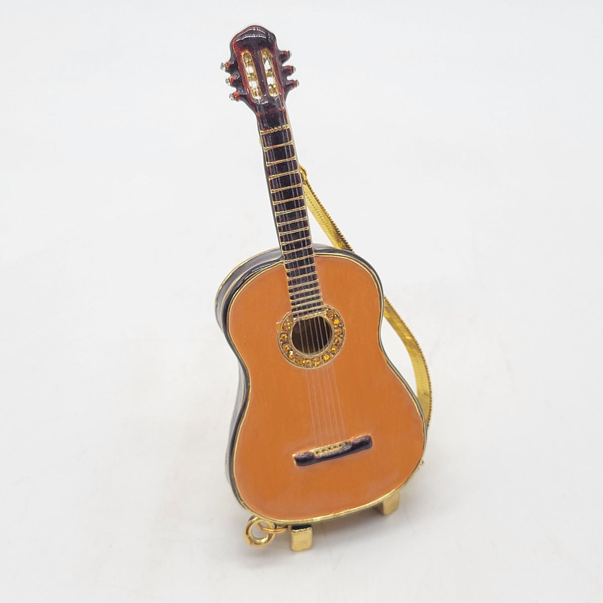 Objet D'Art Flamenco Spanish Guitar Trinket Box Artform No. 62