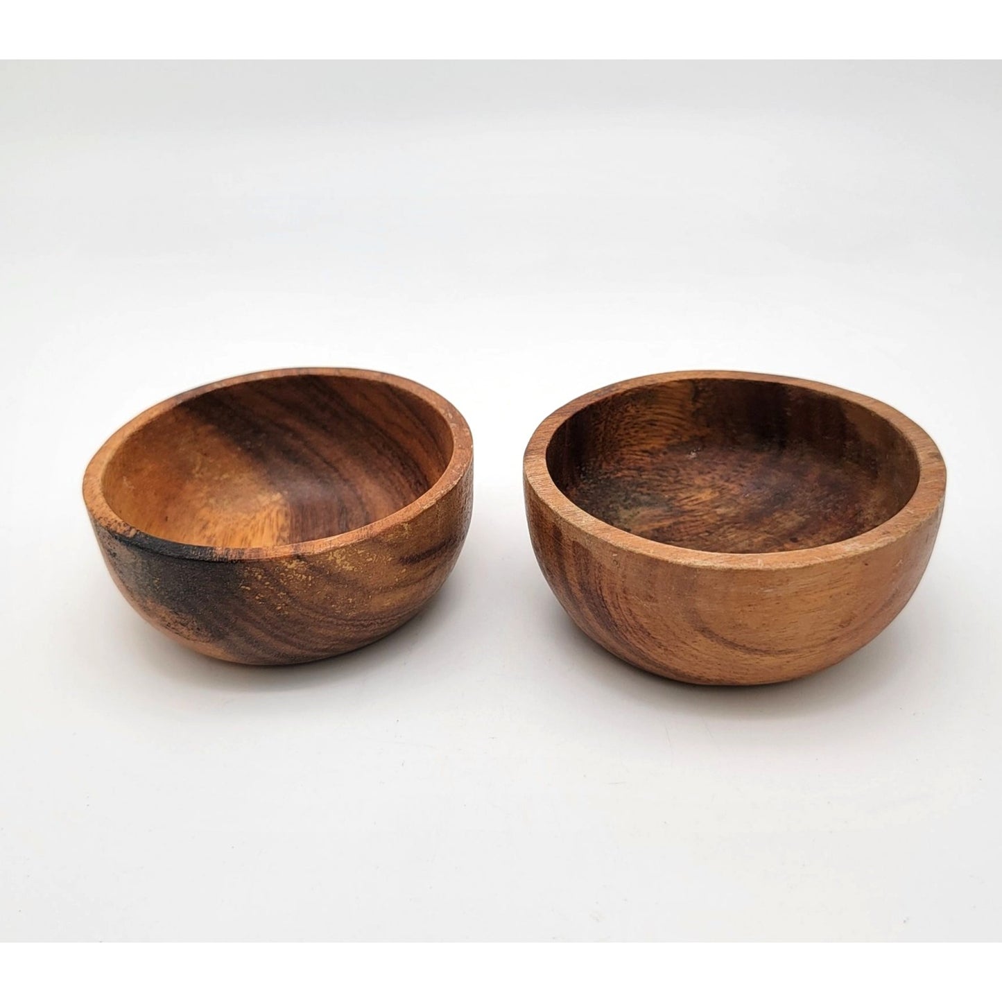 Pair Of Acacia Wood Bowls