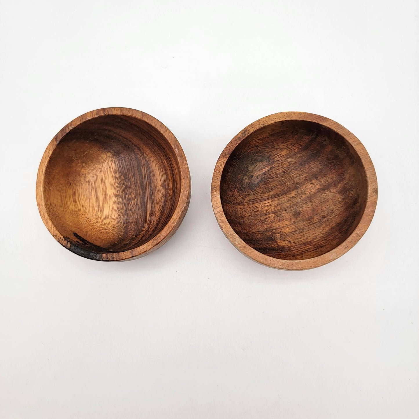 Pair Of Acacia Wood Bowls