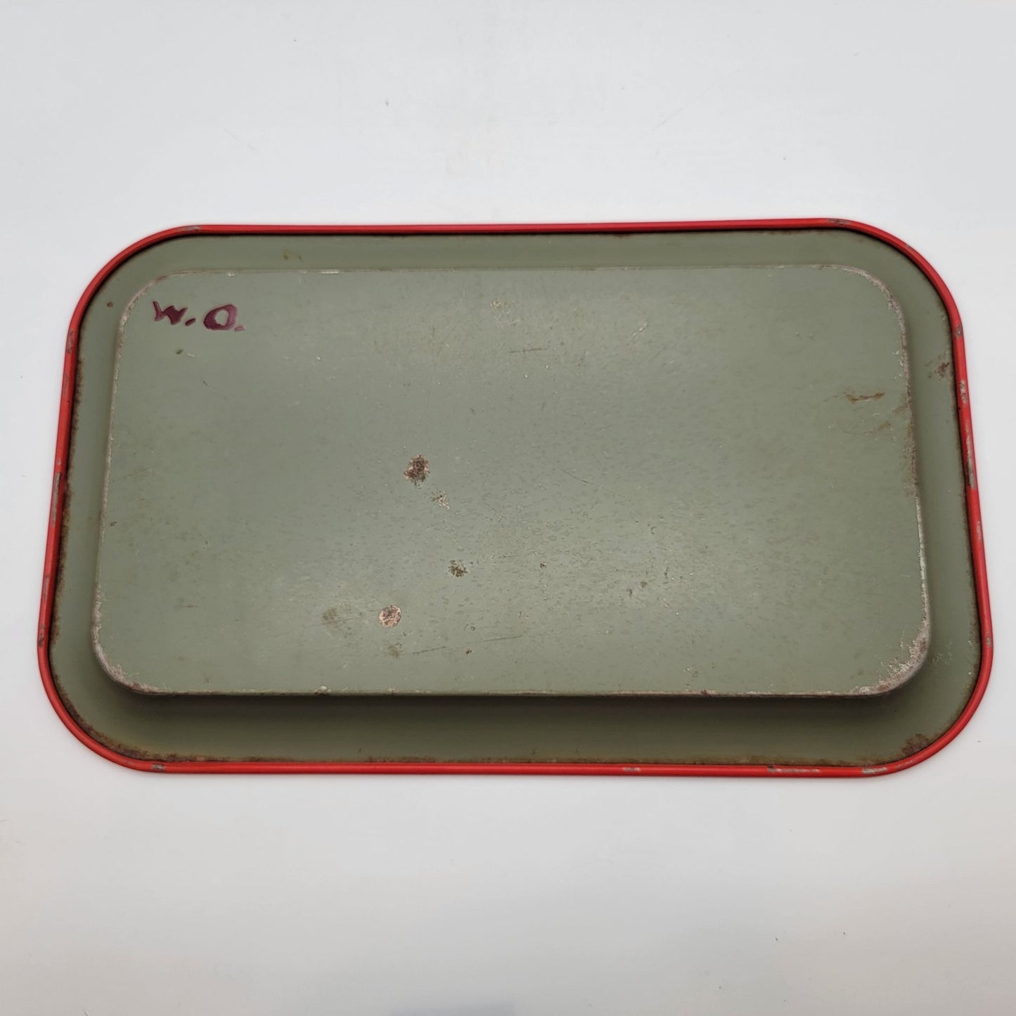 Set Of 3 Mid-Century Metal Snack Trays Strawberry