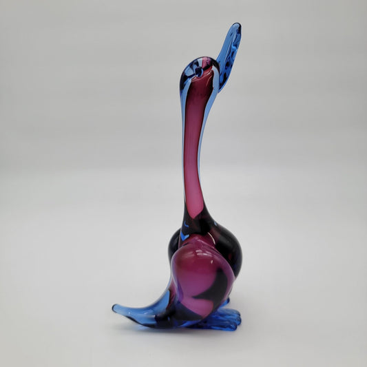 Vintage Archimede Seguso Sommerso Murano Glass Duck