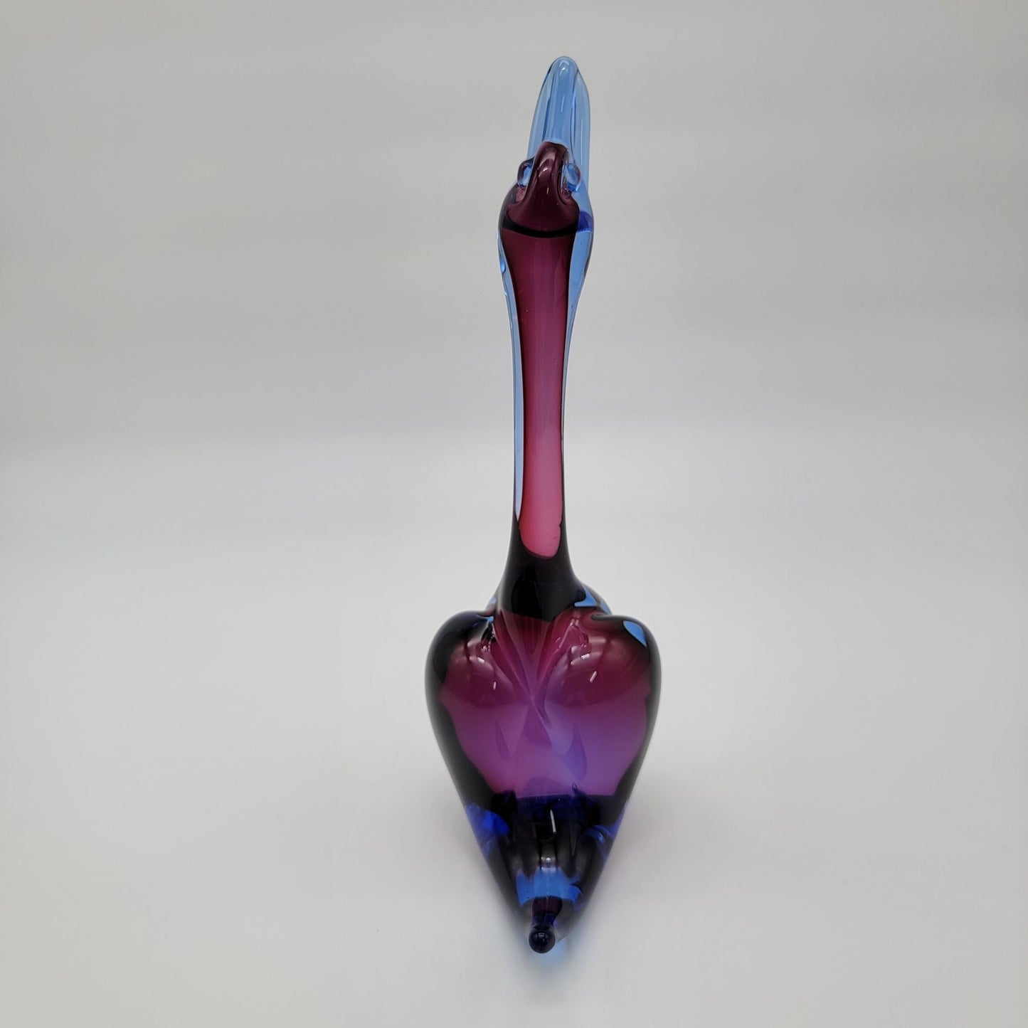 Vintage Archimede Seguso Sommerso Murano Glass Duck