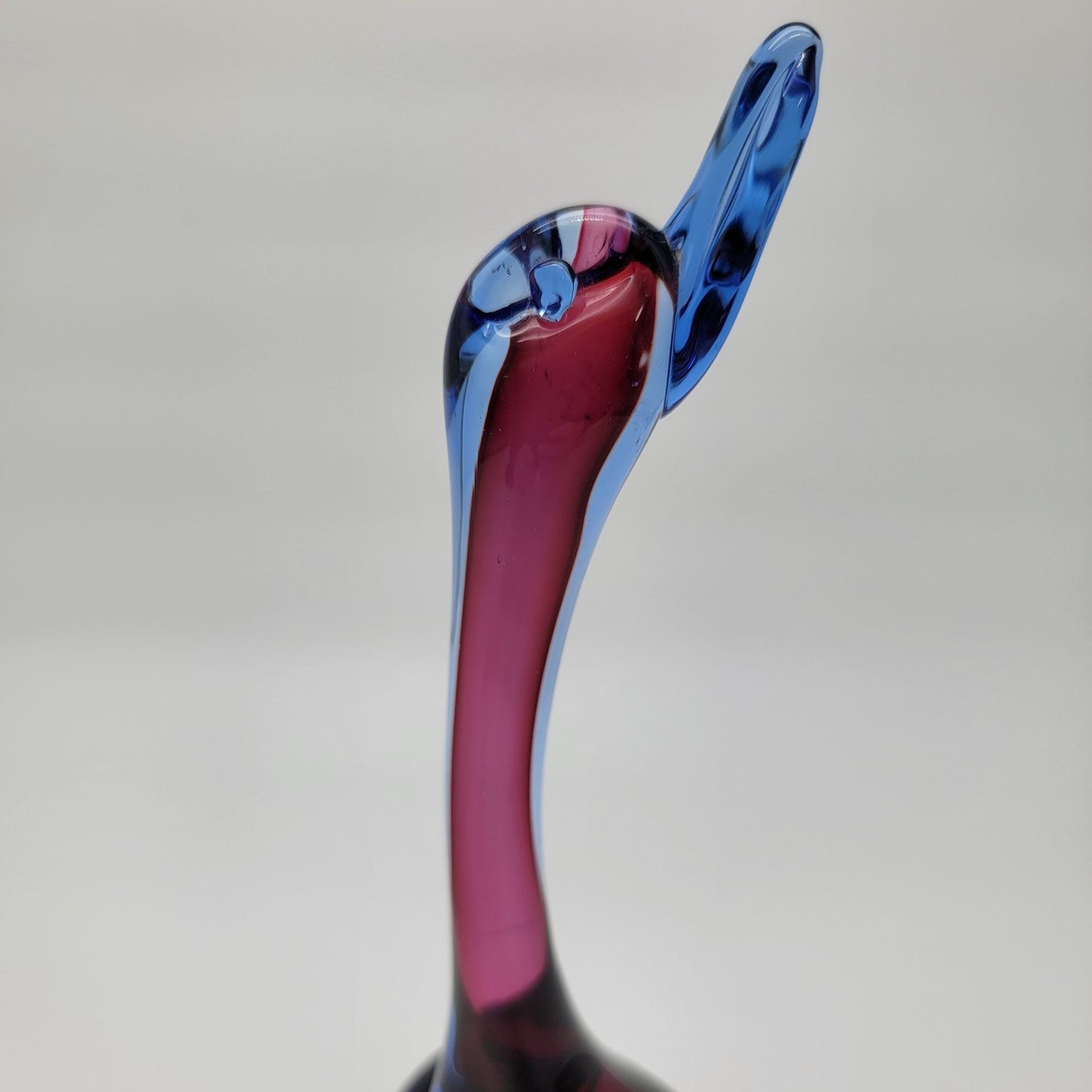 Vintage Archimede Seguso Sommerso Murano Glass Duck