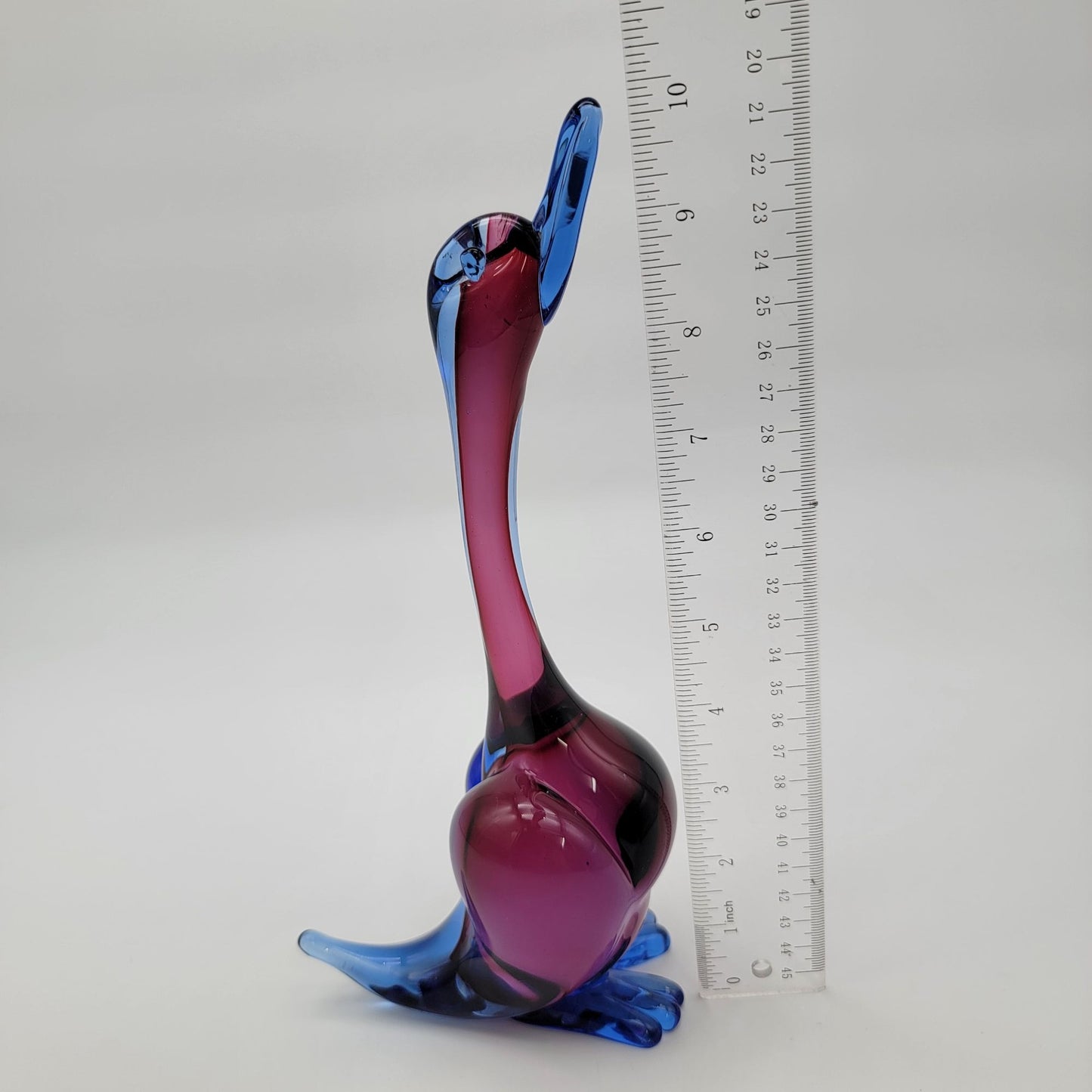Vintage Archimede Seguso Sommerso Murano Glass Duck