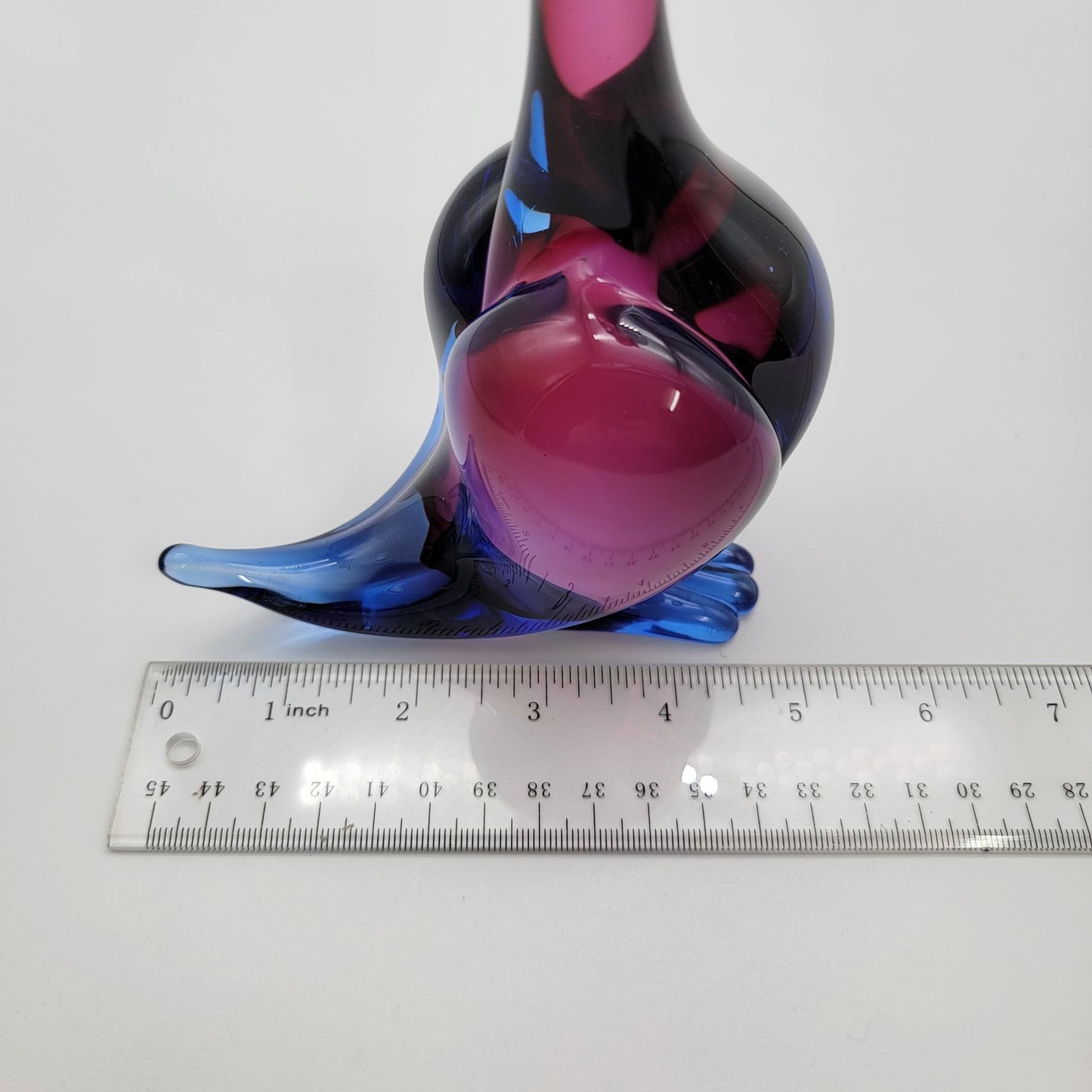 Vintage Archimede Seguso Sommerso Murano Glass Duck