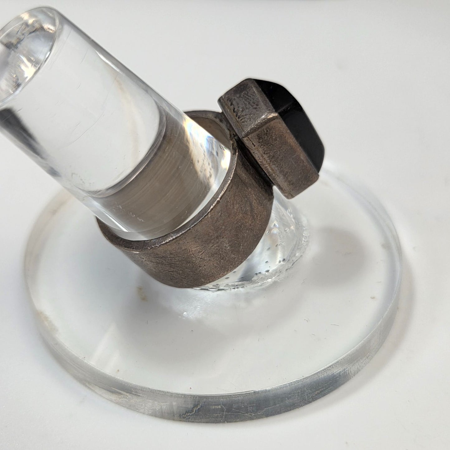 Vintage 925 Silver HOB Mexico Monteros Black Onyx Ring Size 7