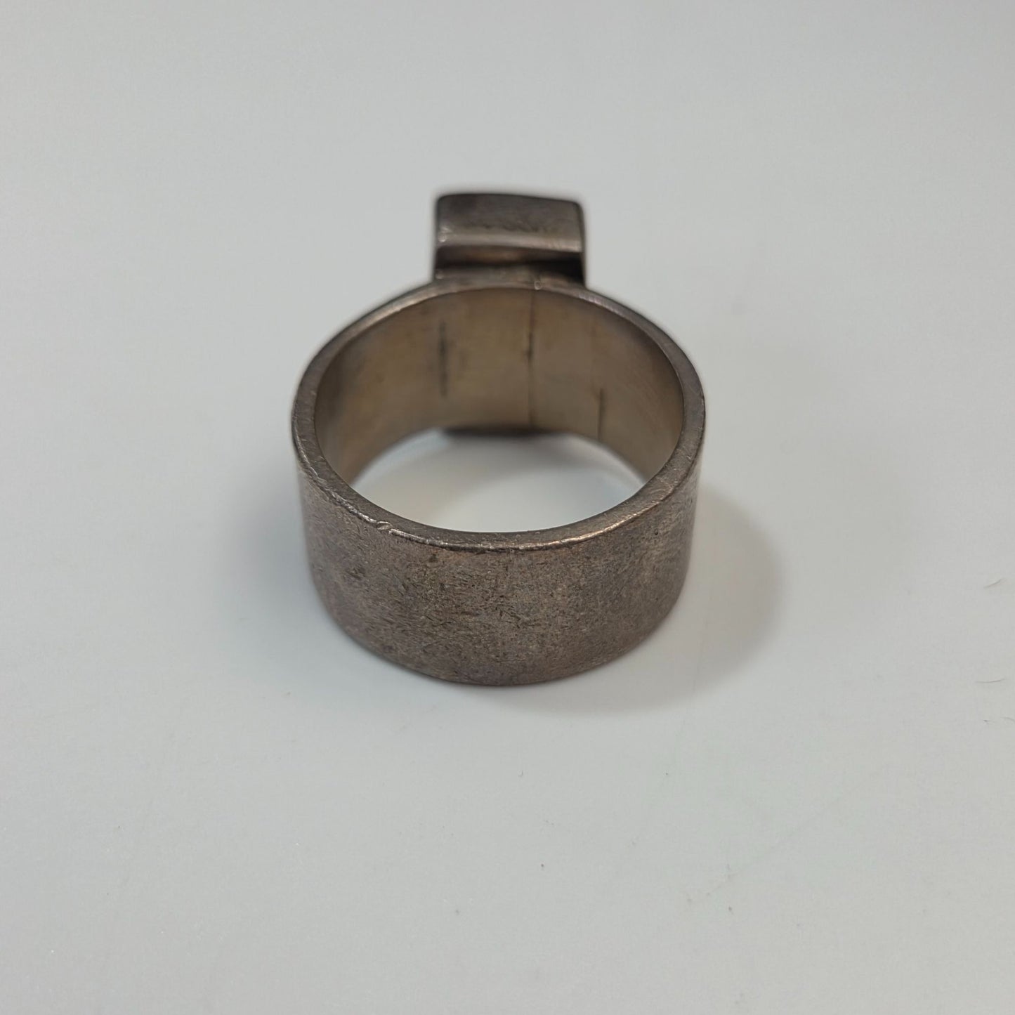 Vintage 925 Silver HOB Mexico Monteros Black Onyx Ring Size 7