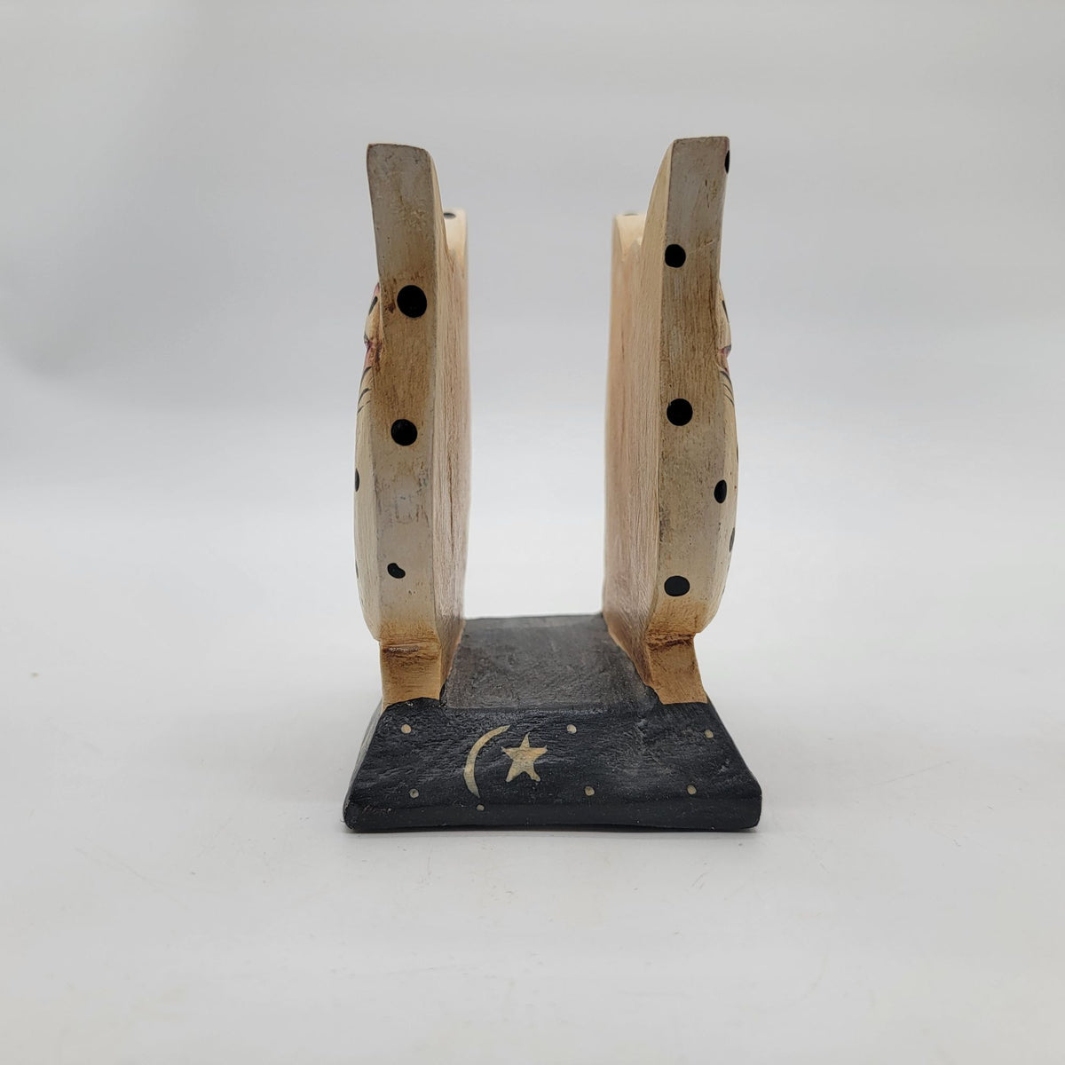 Vintage Carved Wood Cat Napkin Holder