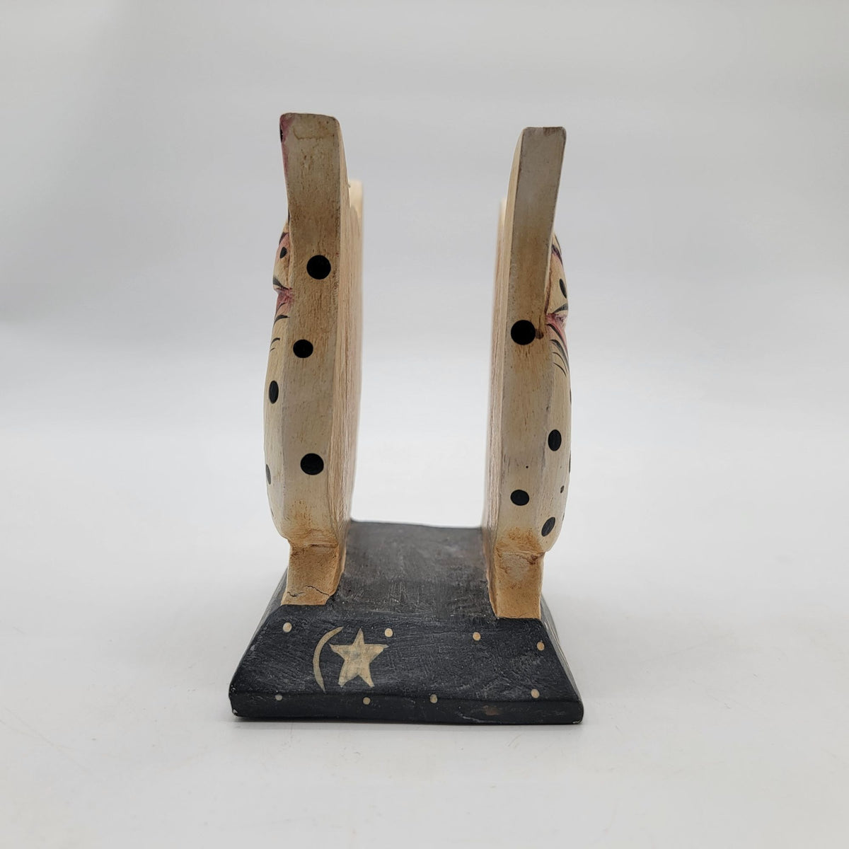 Vintage Carved Wood Cat Napkin Holder