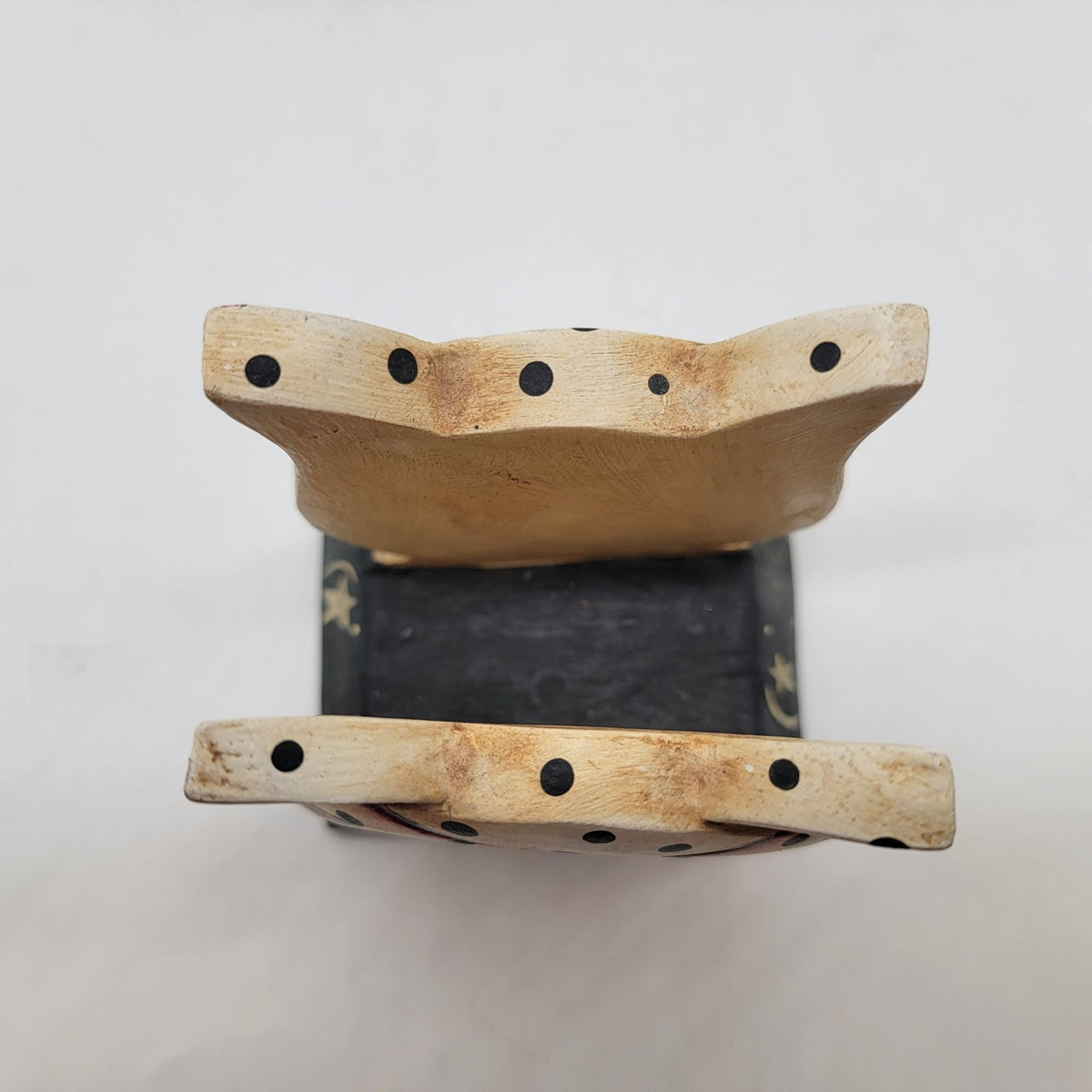 Vintage Carved Wood Cat Napkin Holder