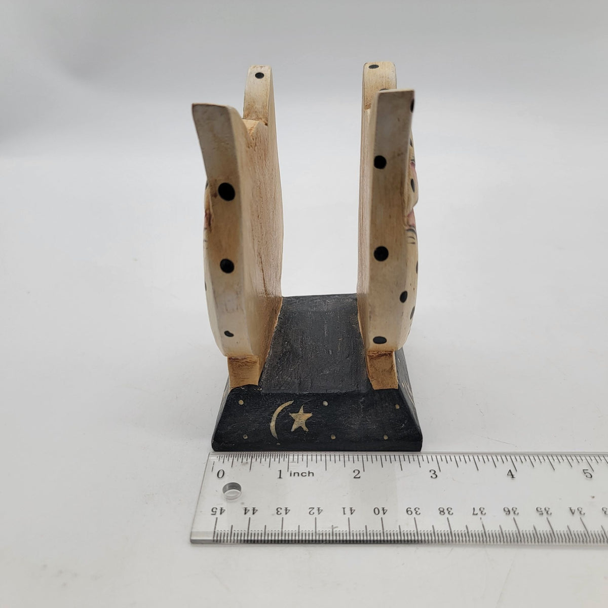 Vintage Carved Wood Cat Napkin Holder