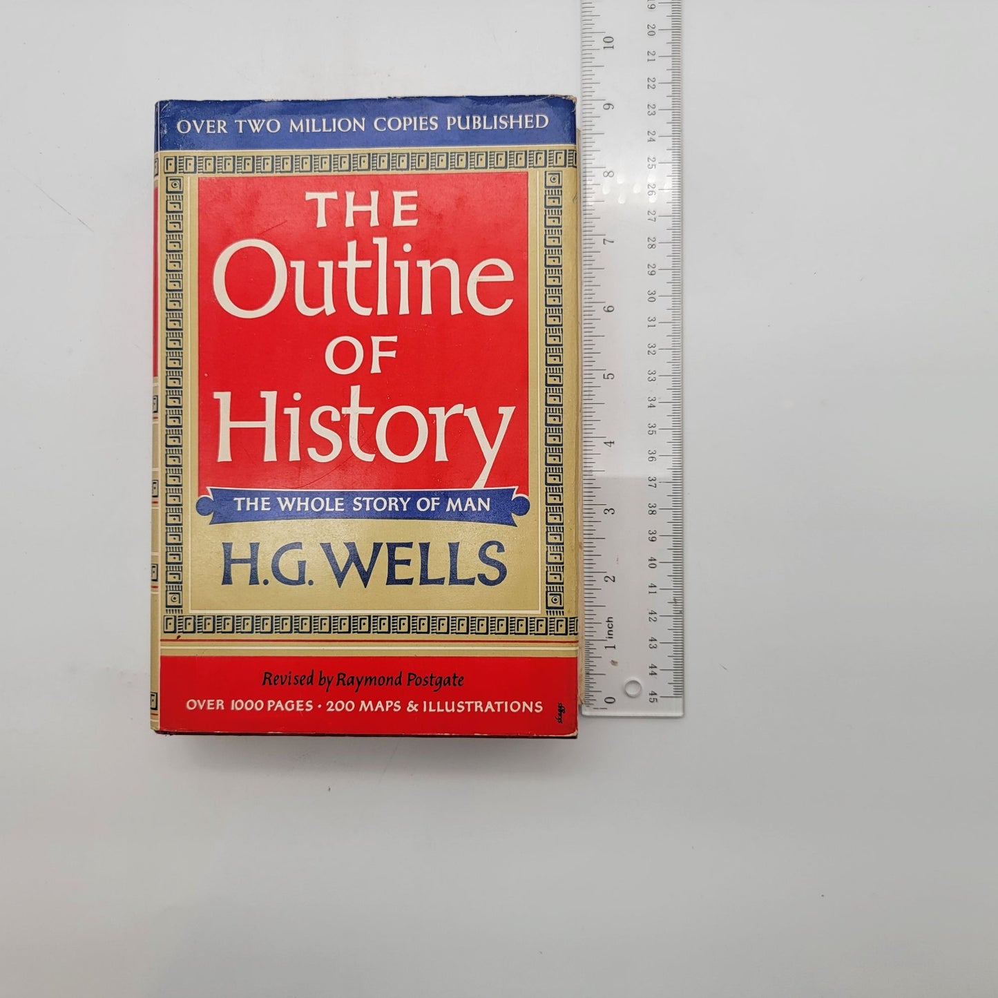 The Outline Of History By H.G. Wells Hard-Cover Book Volume I & II