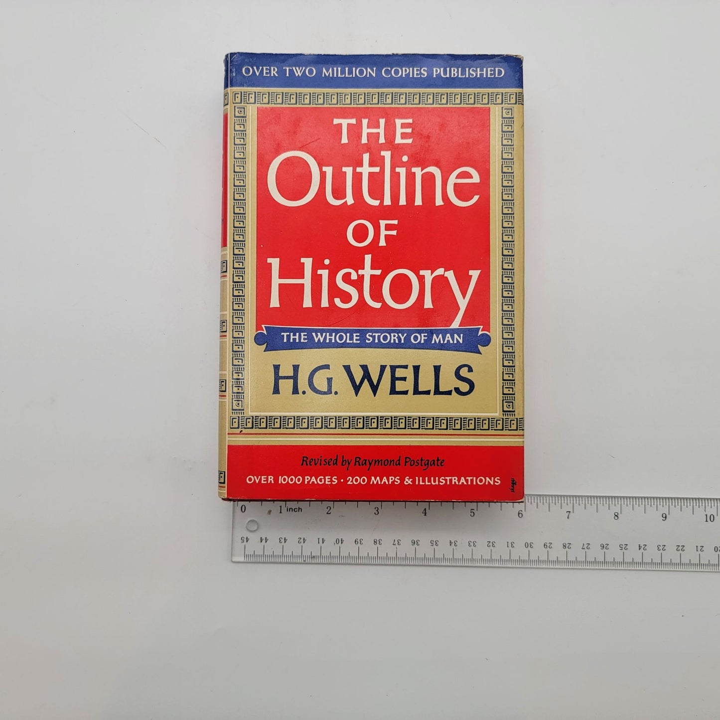 The Outline Of History By H.G. Wells Hard-Cover Book Volume I & II