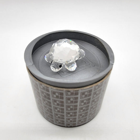 Vintage Swarovski Silver Crystal Mini Tortoise Turtle Figurine