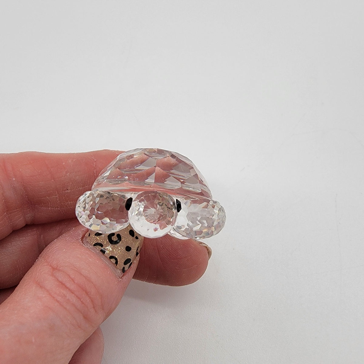 Vintage Swarovski Silver Crystal Mini Tortoise Turtle Figurine
