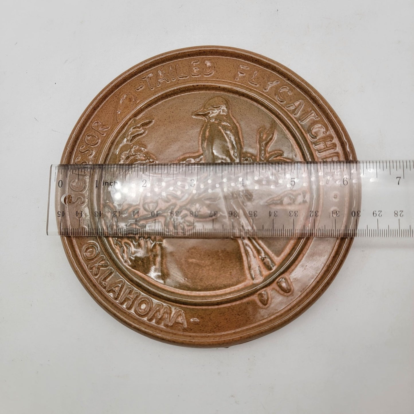 Frankoma Pottery Oklahoma Scissor-Tailed Flycatcher Trivet