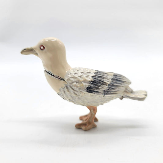 Objet D' Art Anacapa Seagull Bird Trinket Box Artform No. 146