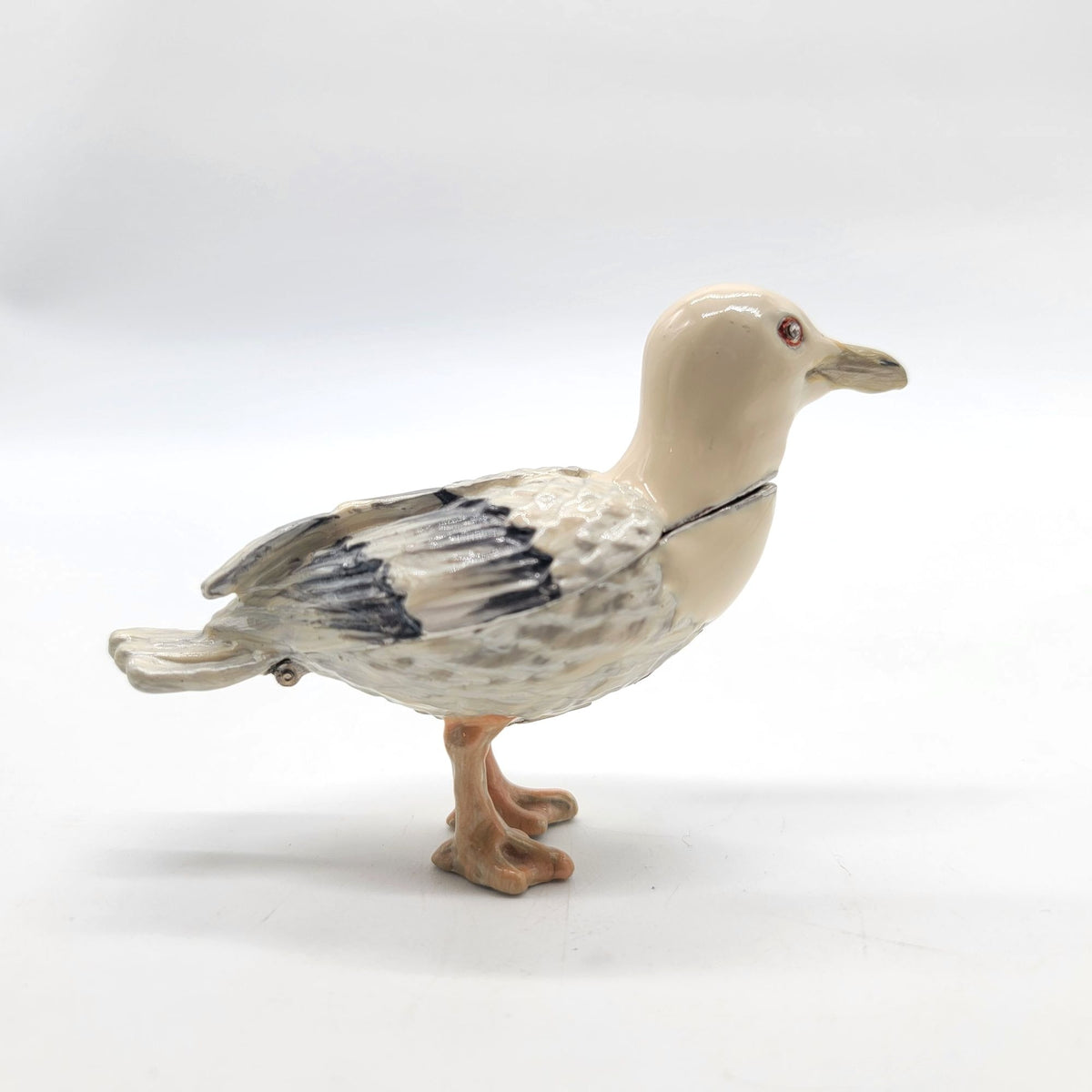 Objet D' Art Anacapa Seagull Bird Trinket Box Artform No. 146