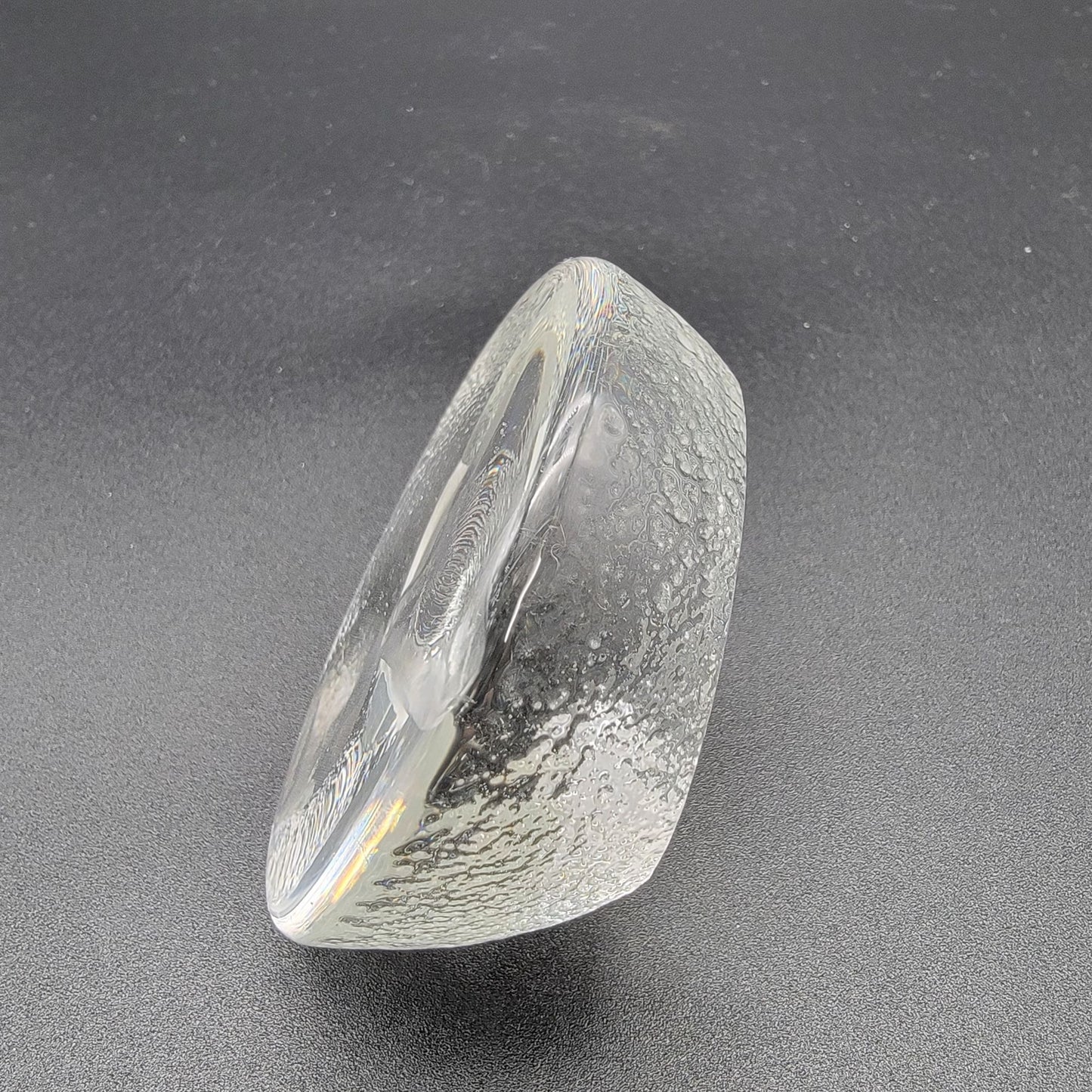 Mats Jonasson Crystal Fox Head Paperweight Signed MJ Sweden