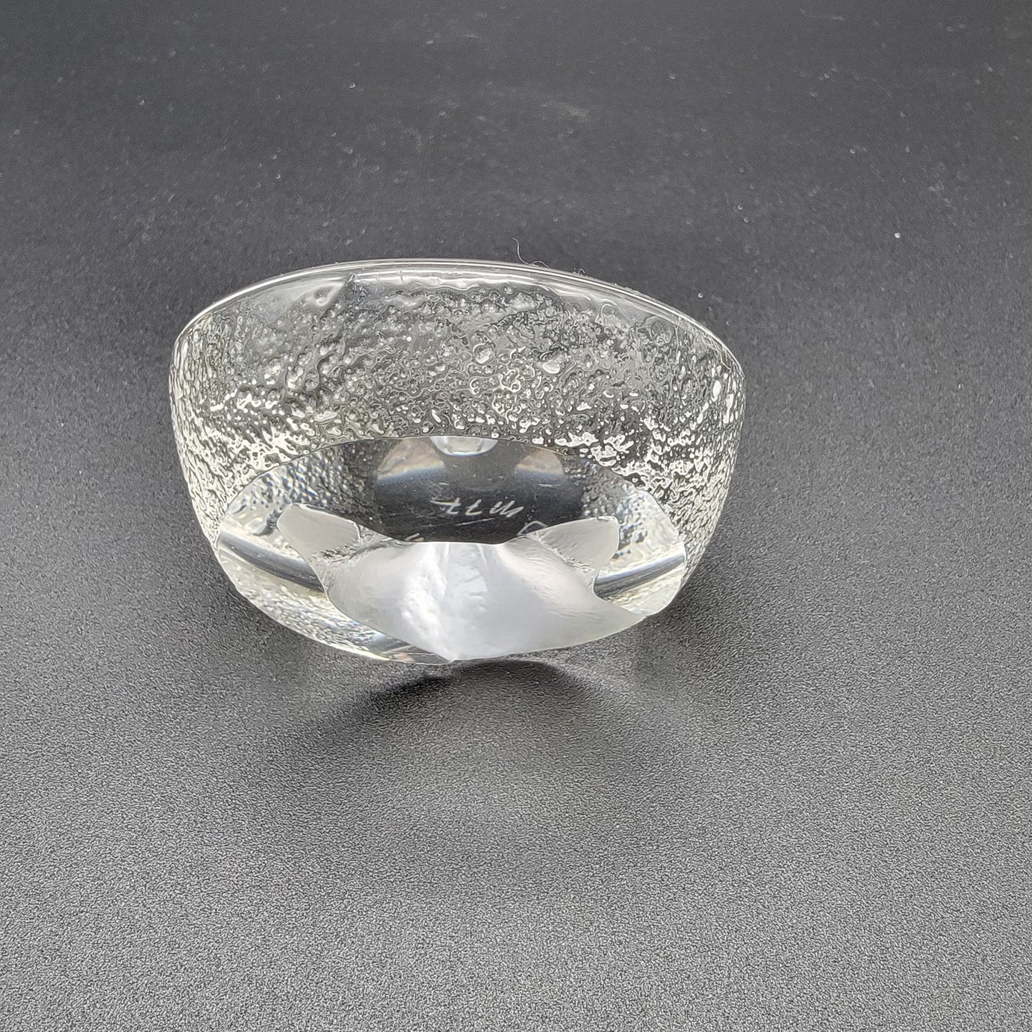 Mats Jonasson Crystal Fox Head Paperweight Signed MJ Sweden