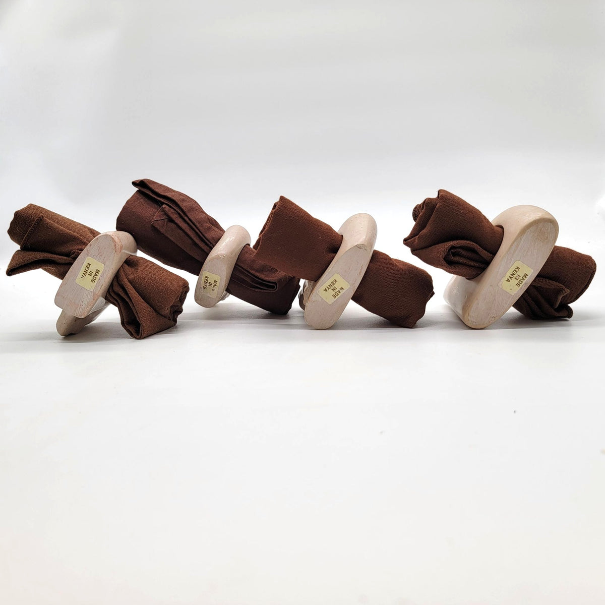 Vintage Carved Soapstone Animal Napkin Rings Set Of 4