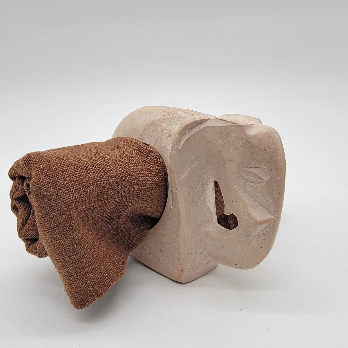 Vintage Carved Soapstone Animal Napkin Rings Set Of 4