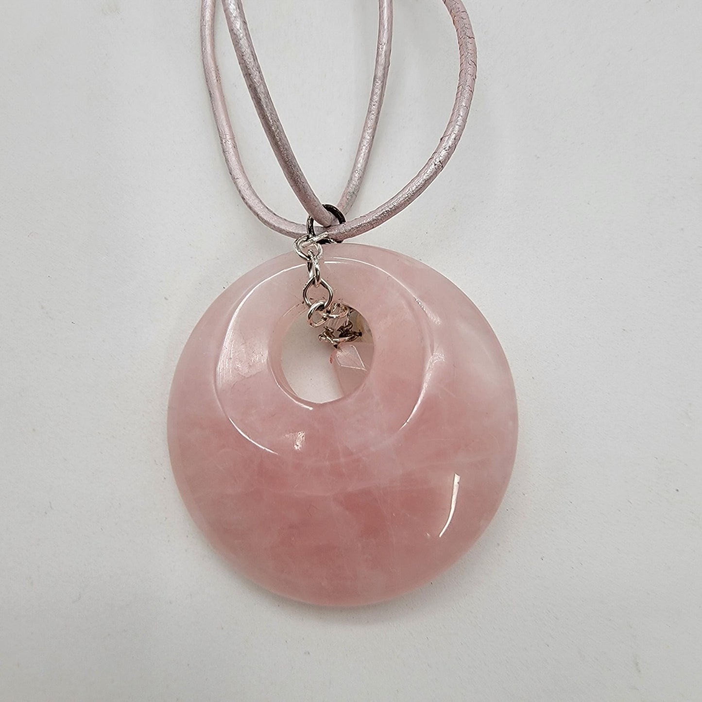 Rose Quartz & Freshwater Pearls Pendant Necklace